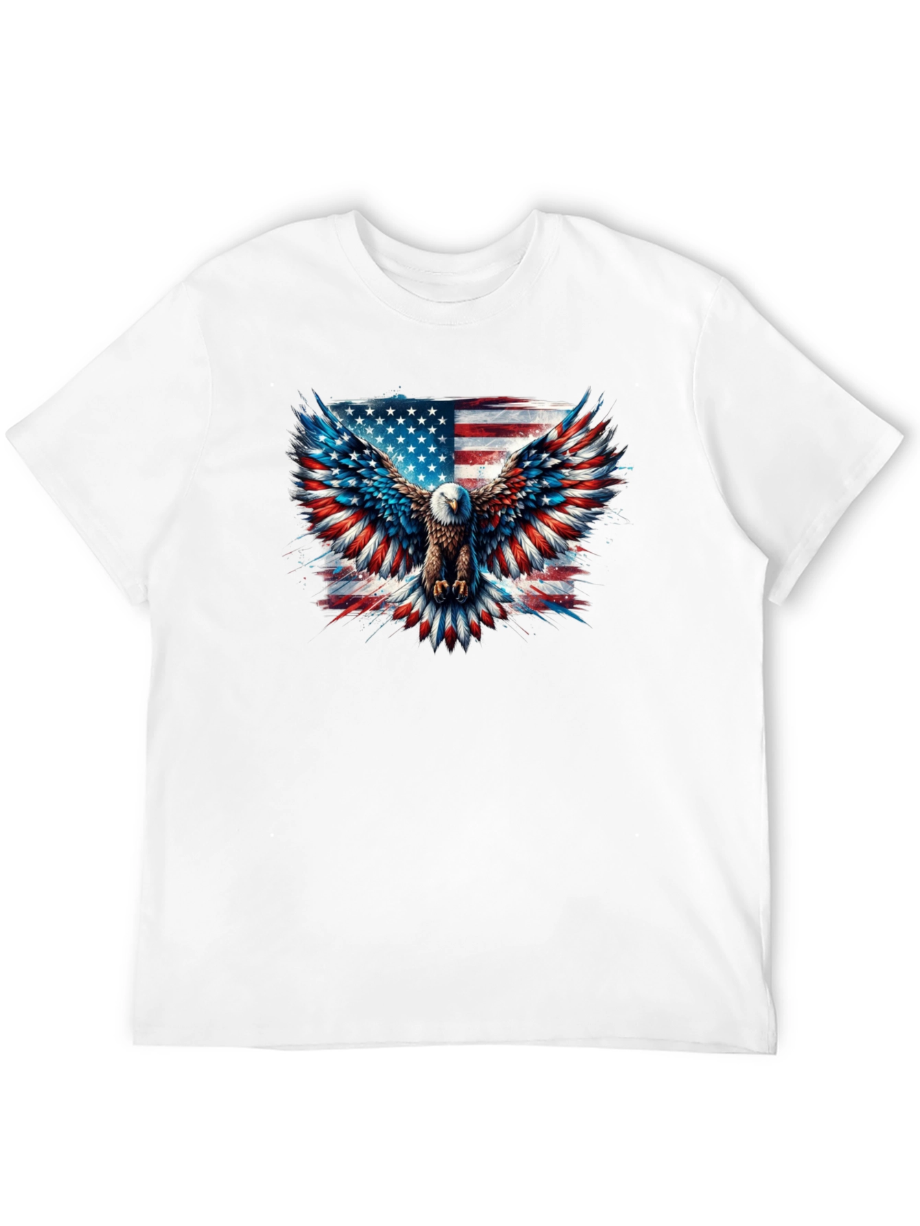 Patriotic Eagle American Flag Graphic Tee