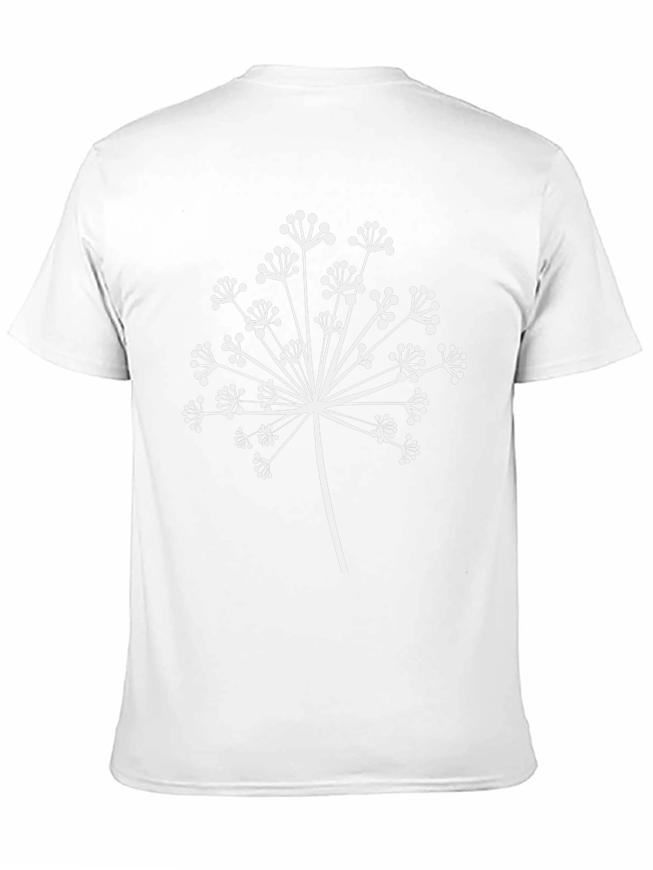 Botanical Print Tee - Black Cotton Comfort