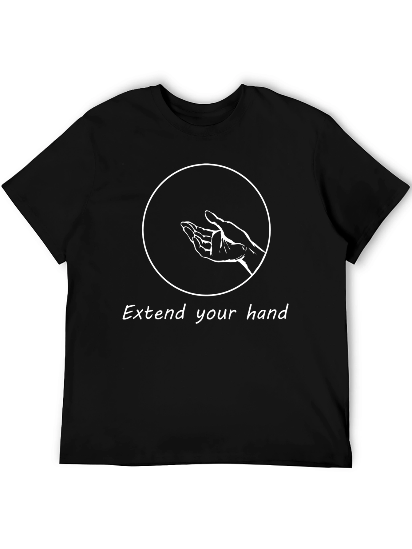 Extend Your Hand Black Graphic Tee