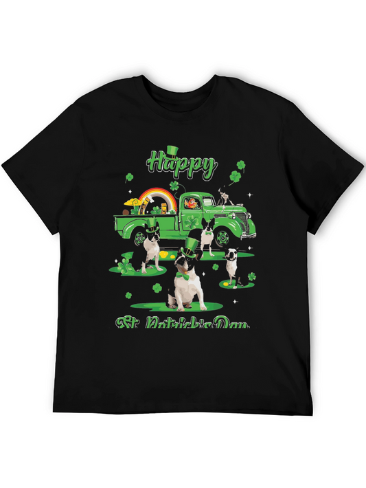 St. Patricks Day Boston Terrier Truck T-Shirt