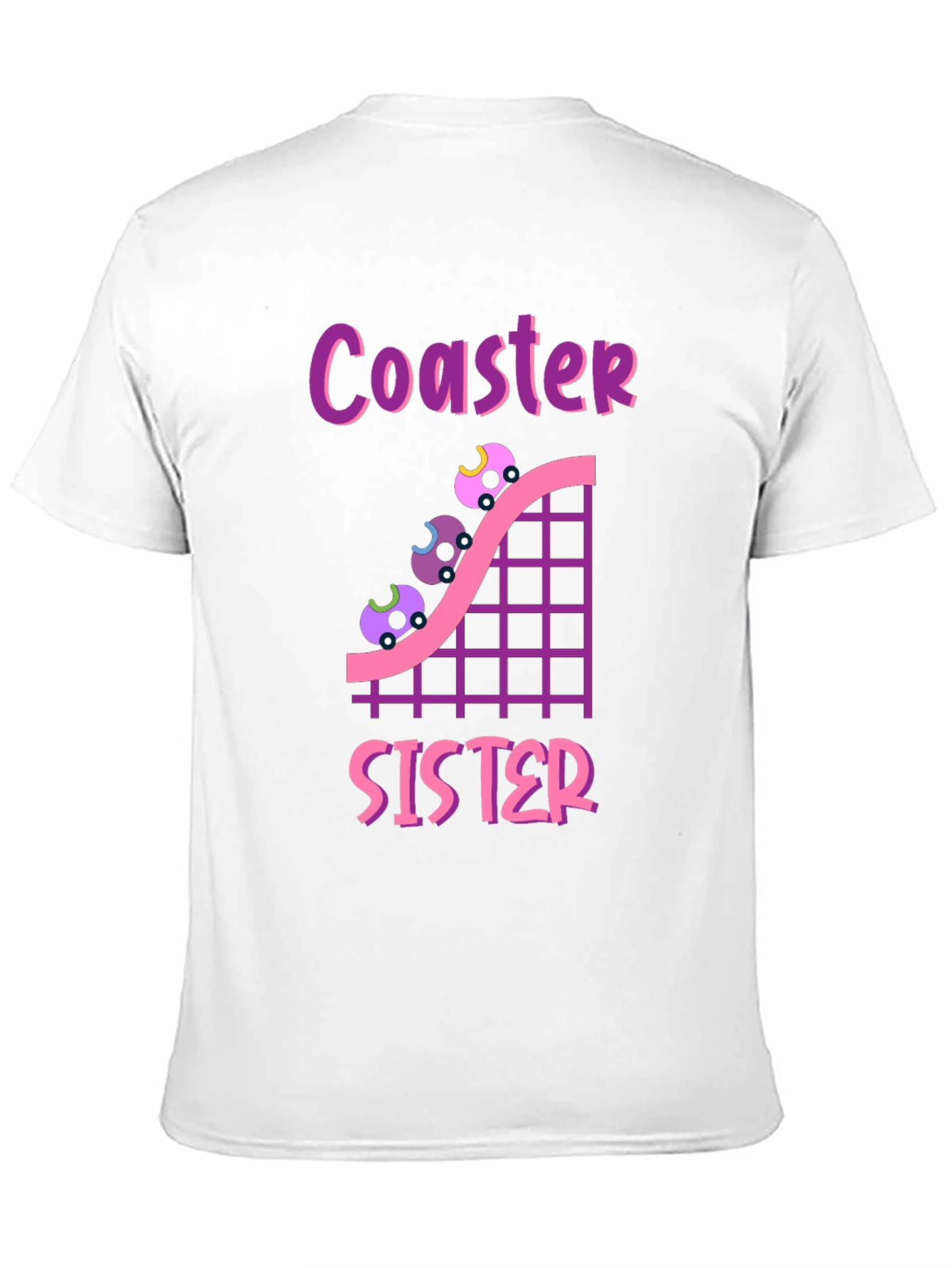 Coaster Sister T-Shirt - Roller Coaster Lover Tee