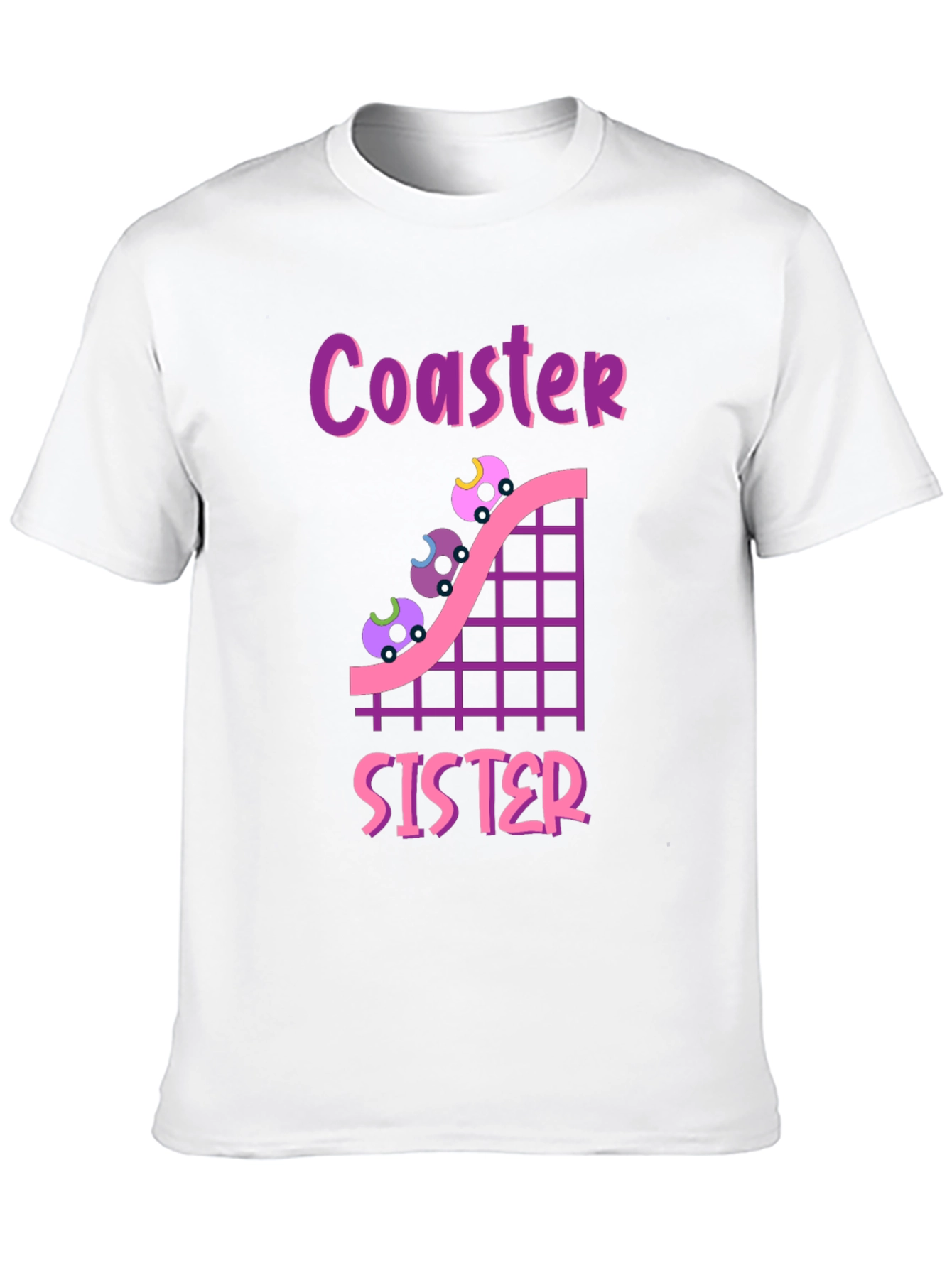 Coaster Sister T-Shirt - Roller Coaster Lover Tee