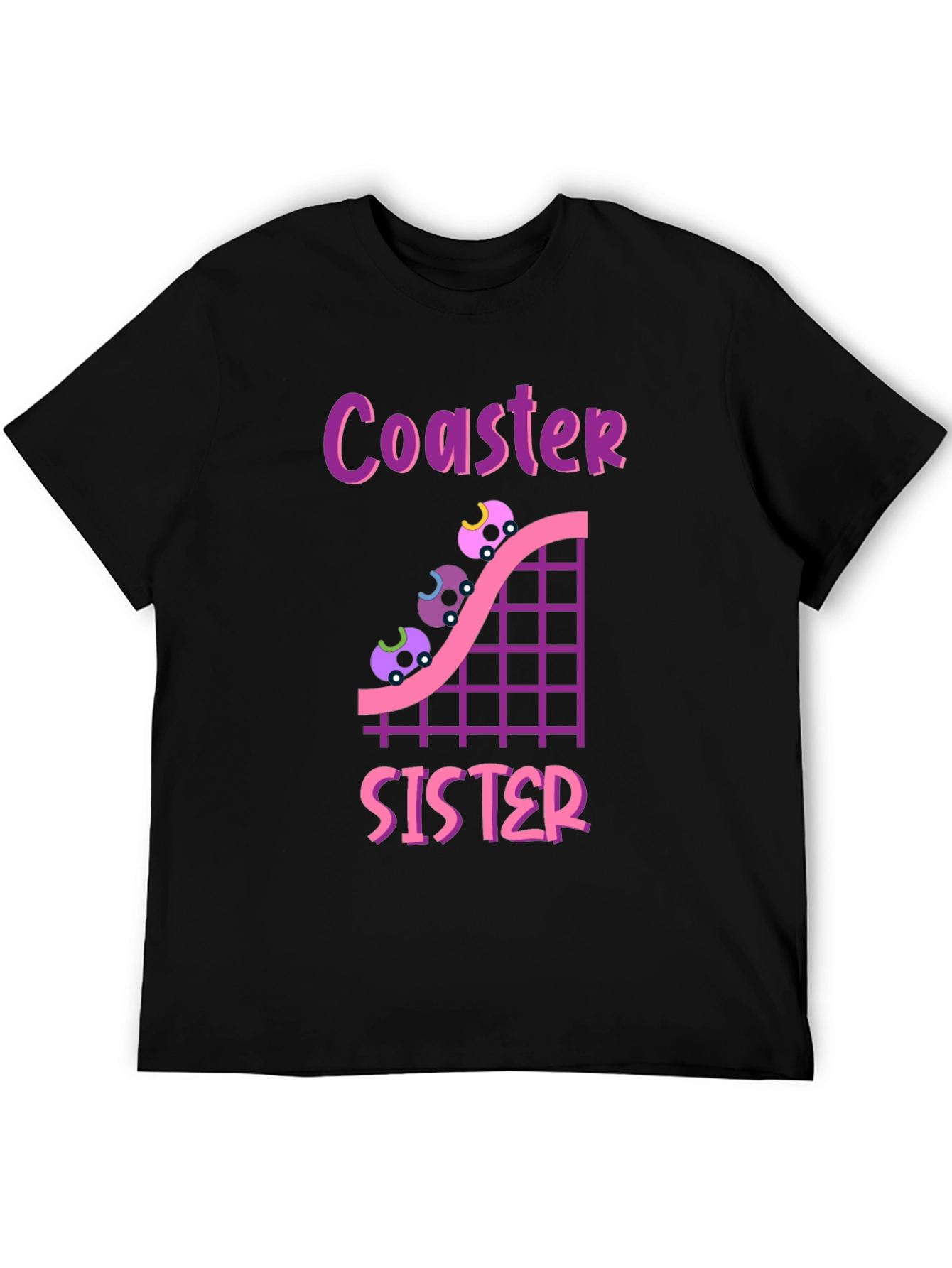 Coaster Sister T-Shirt - Roller Coaster Lover Tee