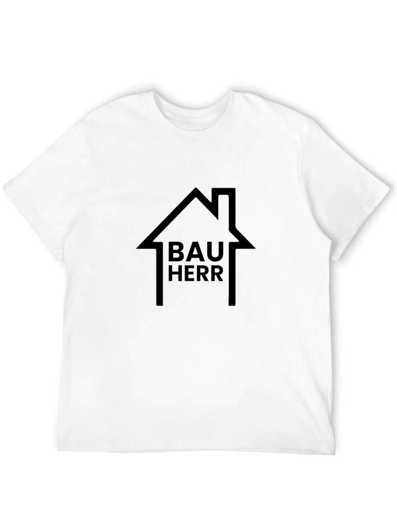 Bauherr House Graphic T-Shirt - Black Cotton Tee