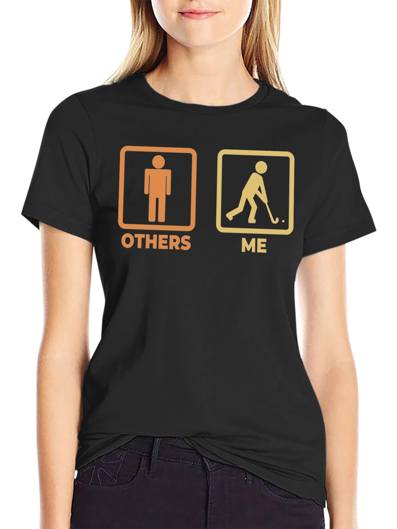 Funny Hockey Player T-Shirt - Others vs Me