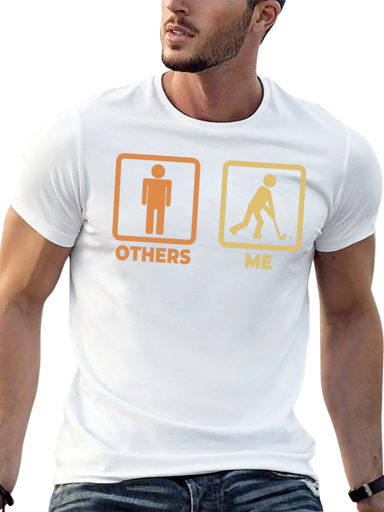 Funny Hockey Player T-Shirt - Others vs Me