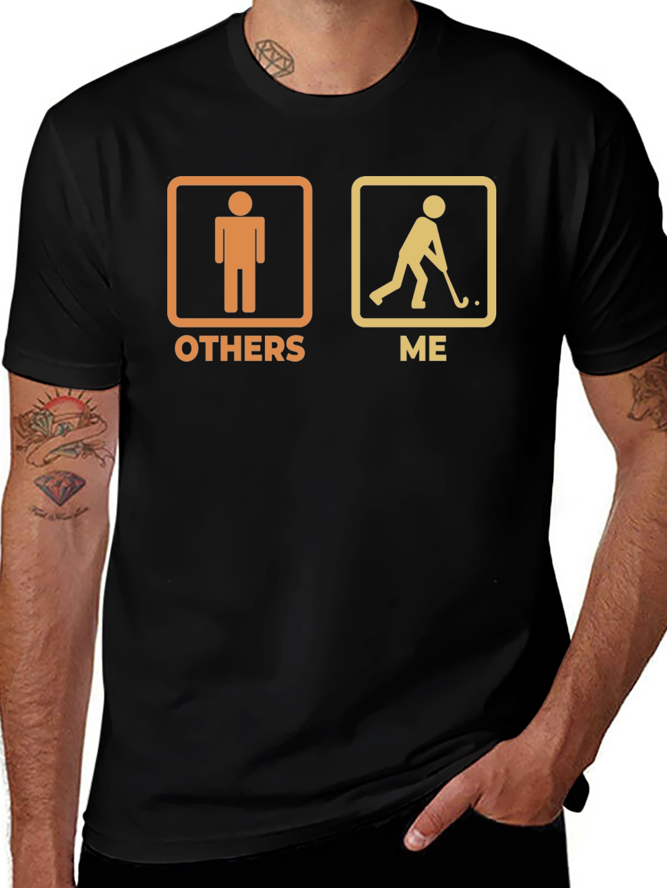 Funny Hockey Player T-Shirt - Others vs Me