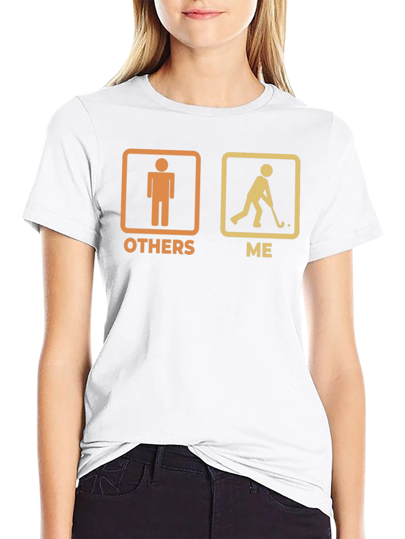 Funny Hockey Player T-Shirt - Others vs Me