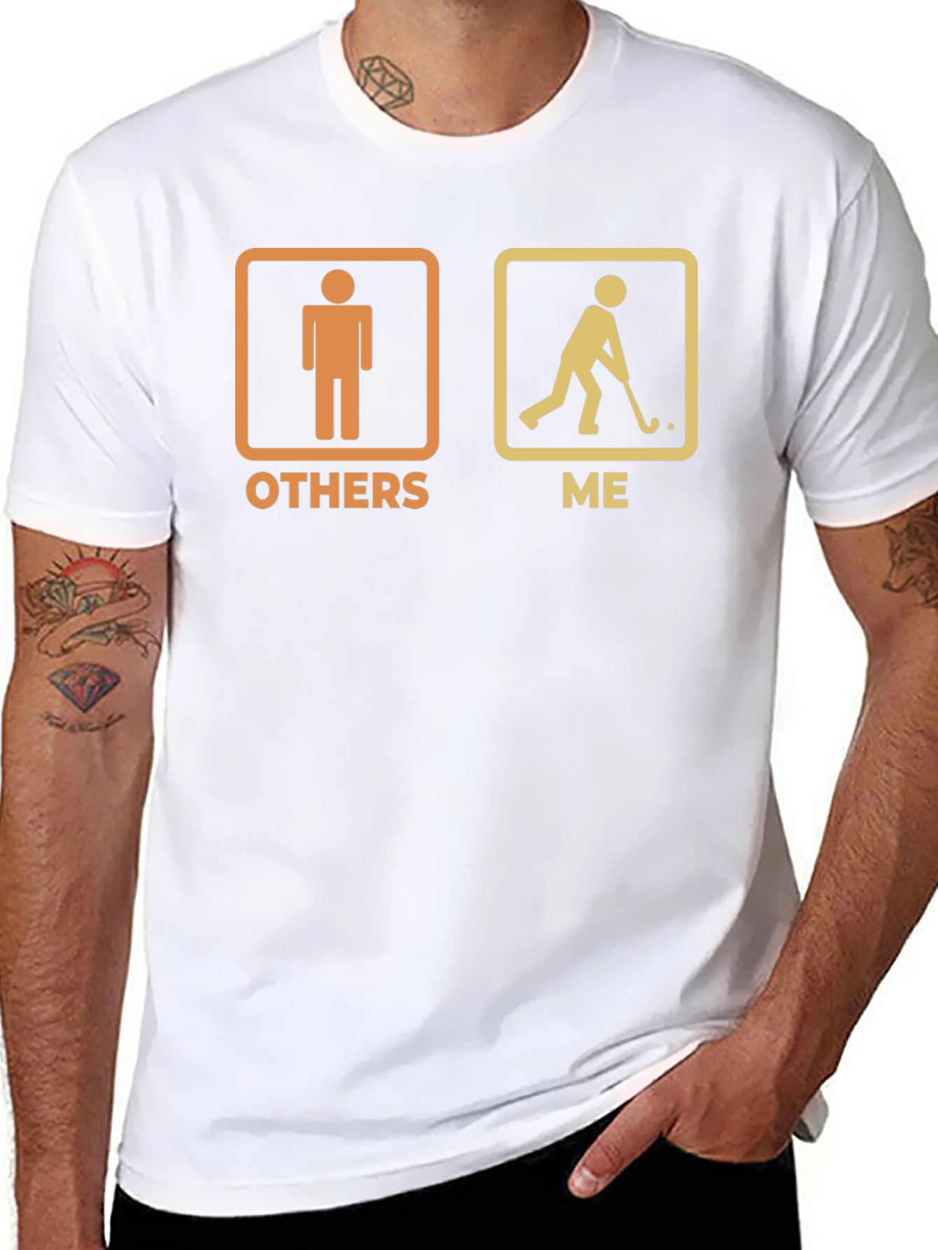 Funny Hockey Player T-Shirt - Others vs Me