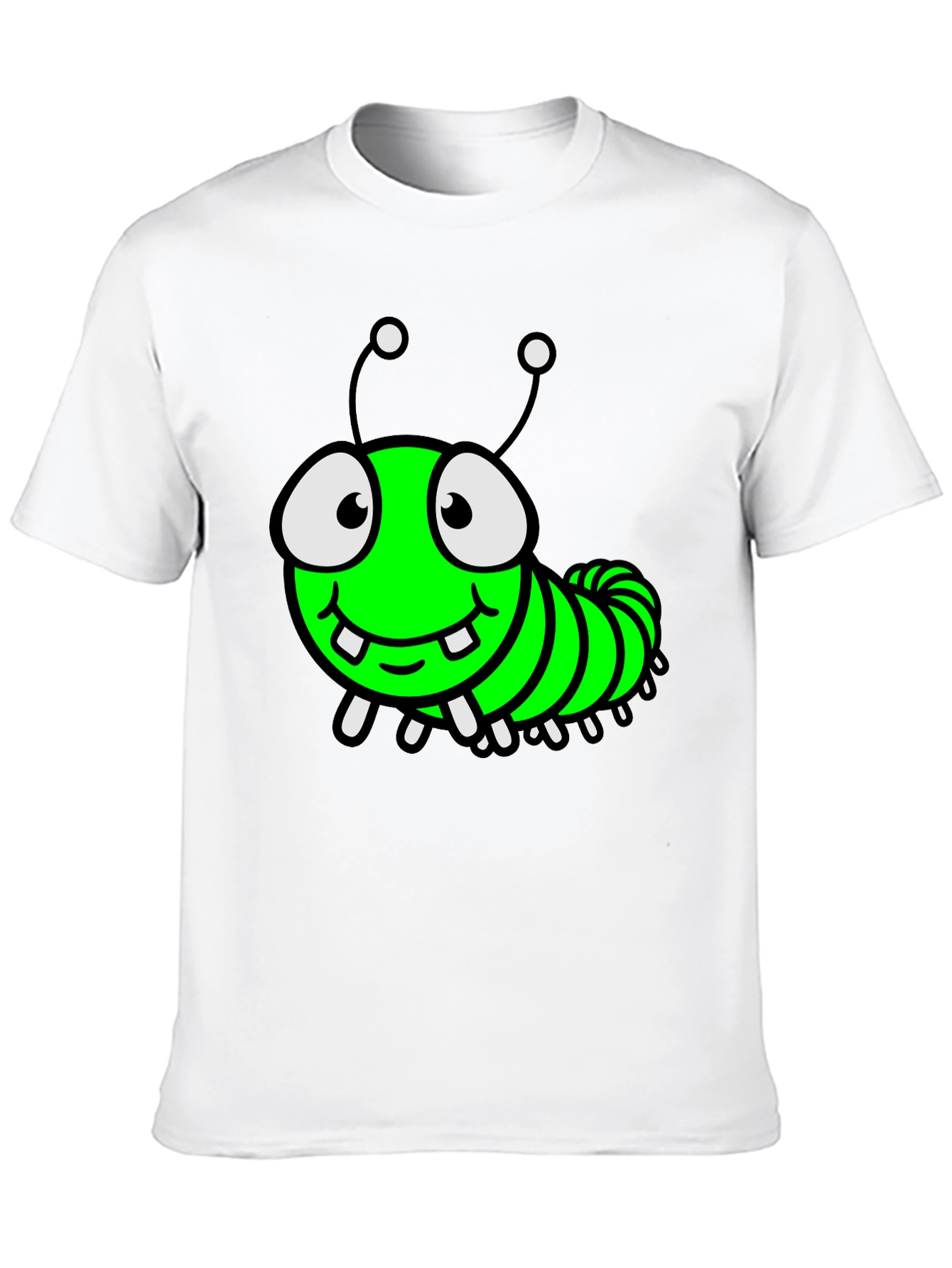 Cartoon Caterpillar Graphic T-Shirt
