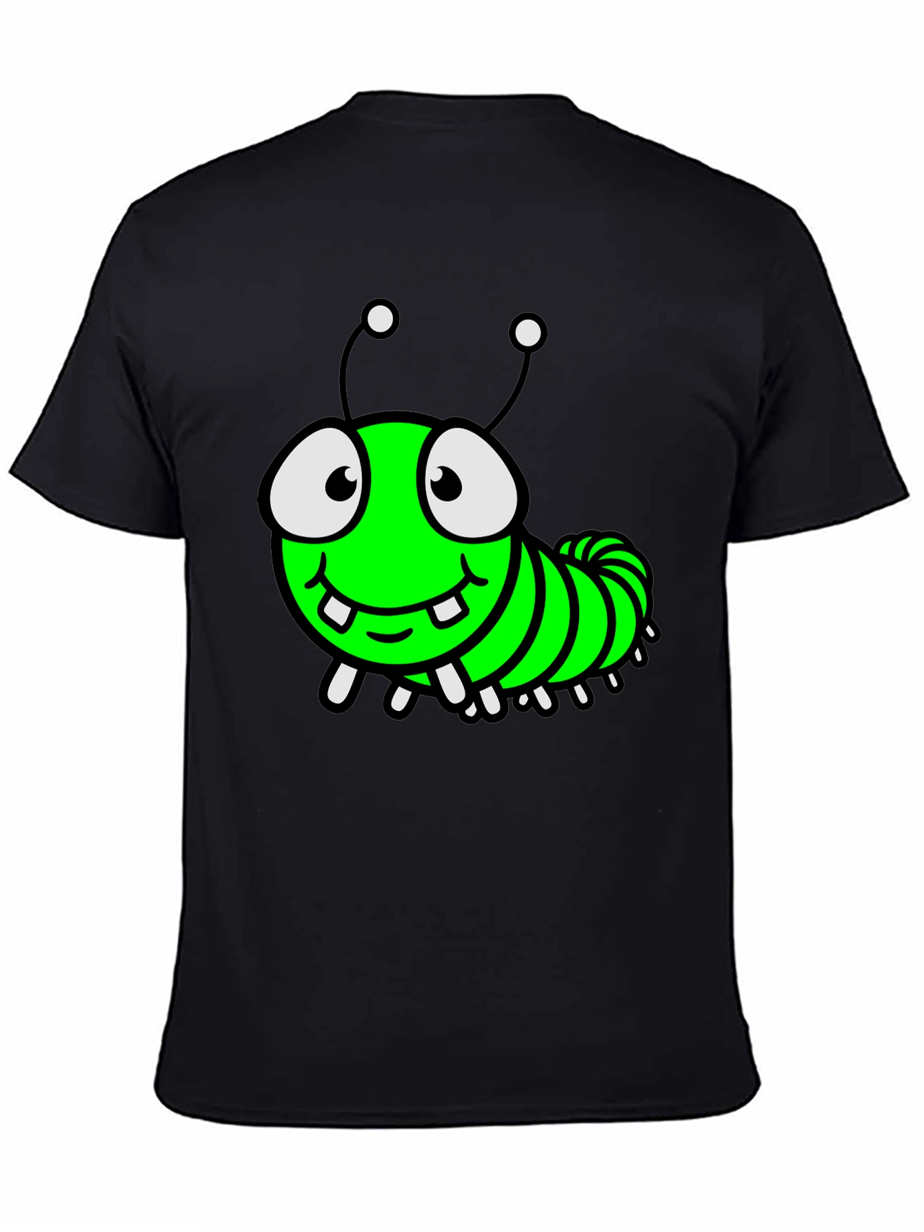 Cartoon Caterpillar Graphic T-Shirt