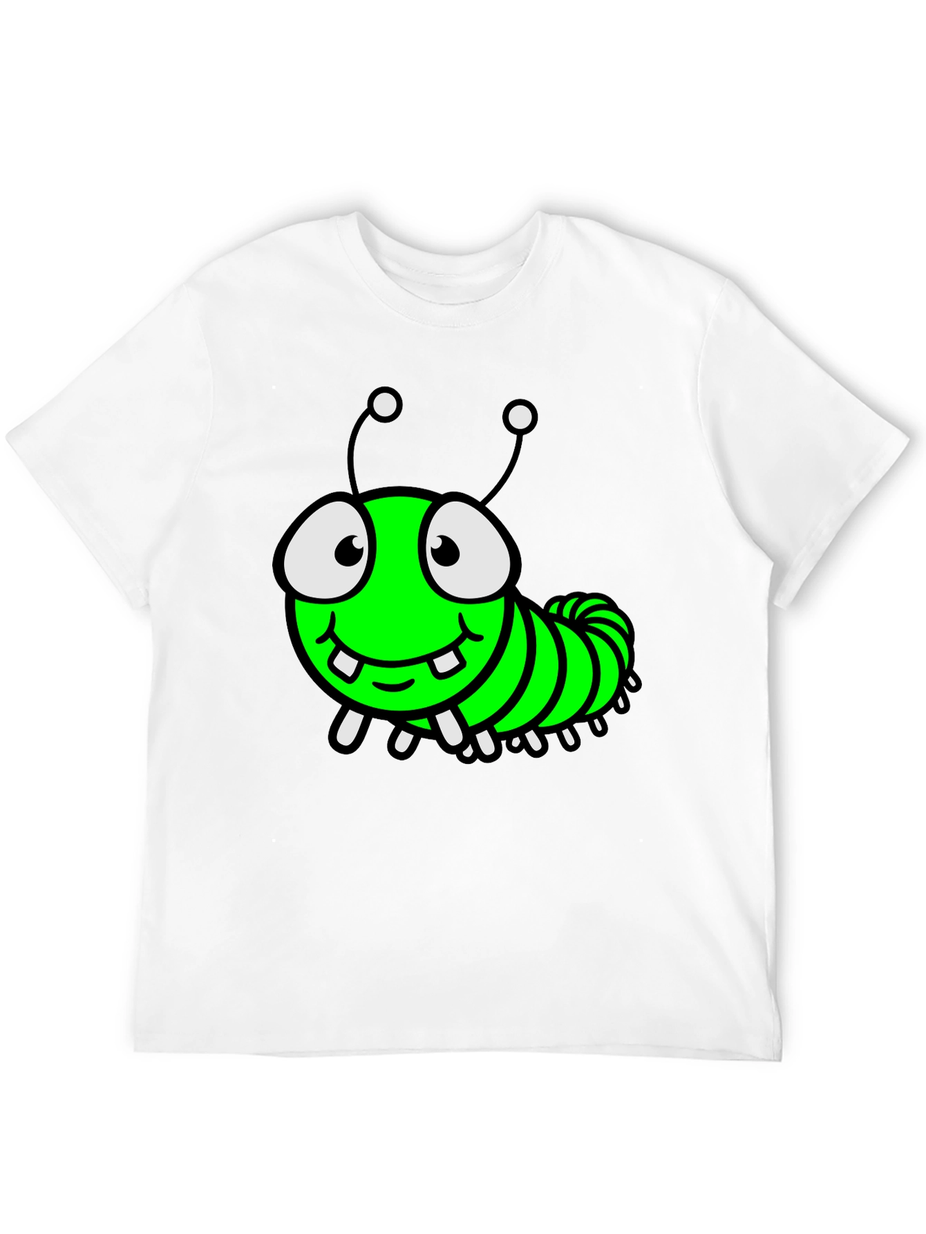 Cartoon Caterpillar Graphic T-Shirt