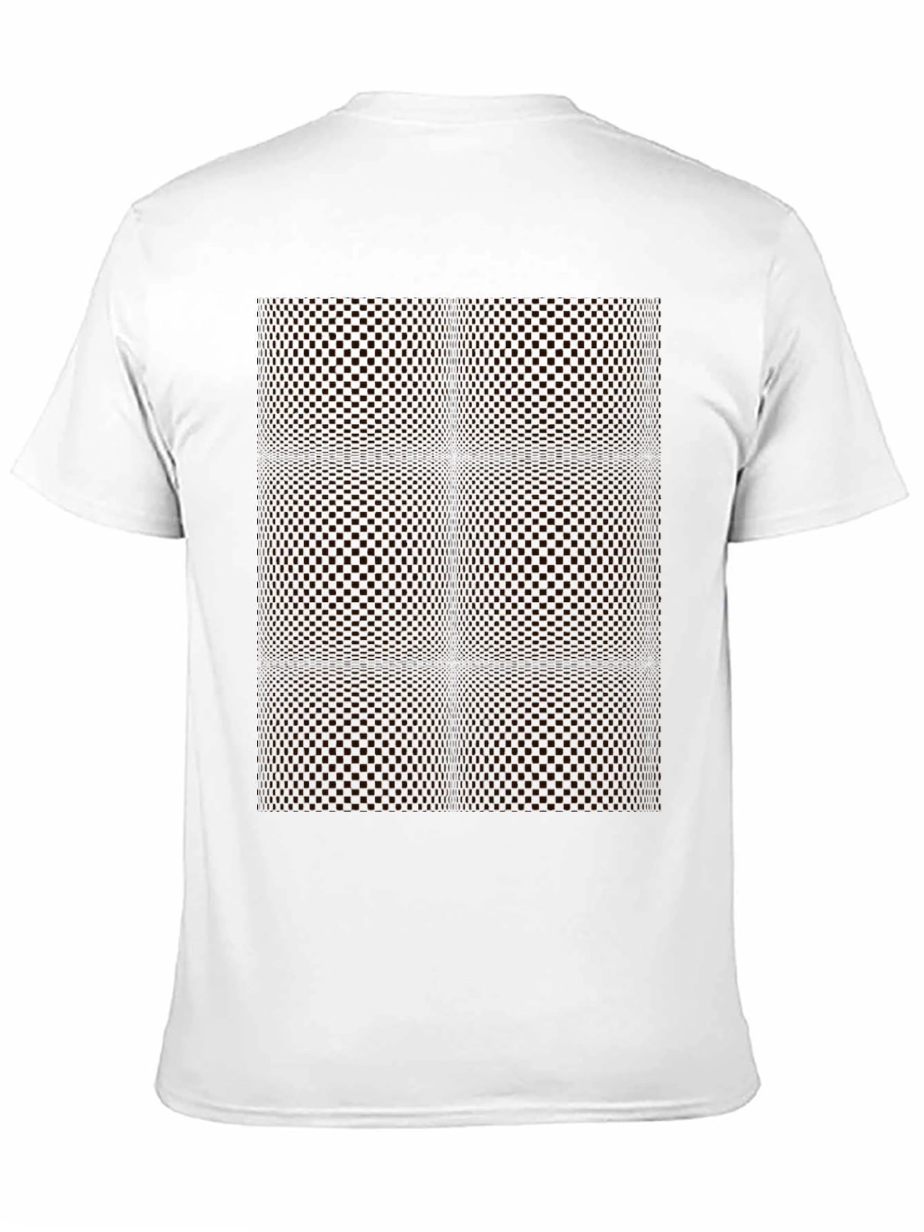 Modern Black Geometric Patterned T-Shirt