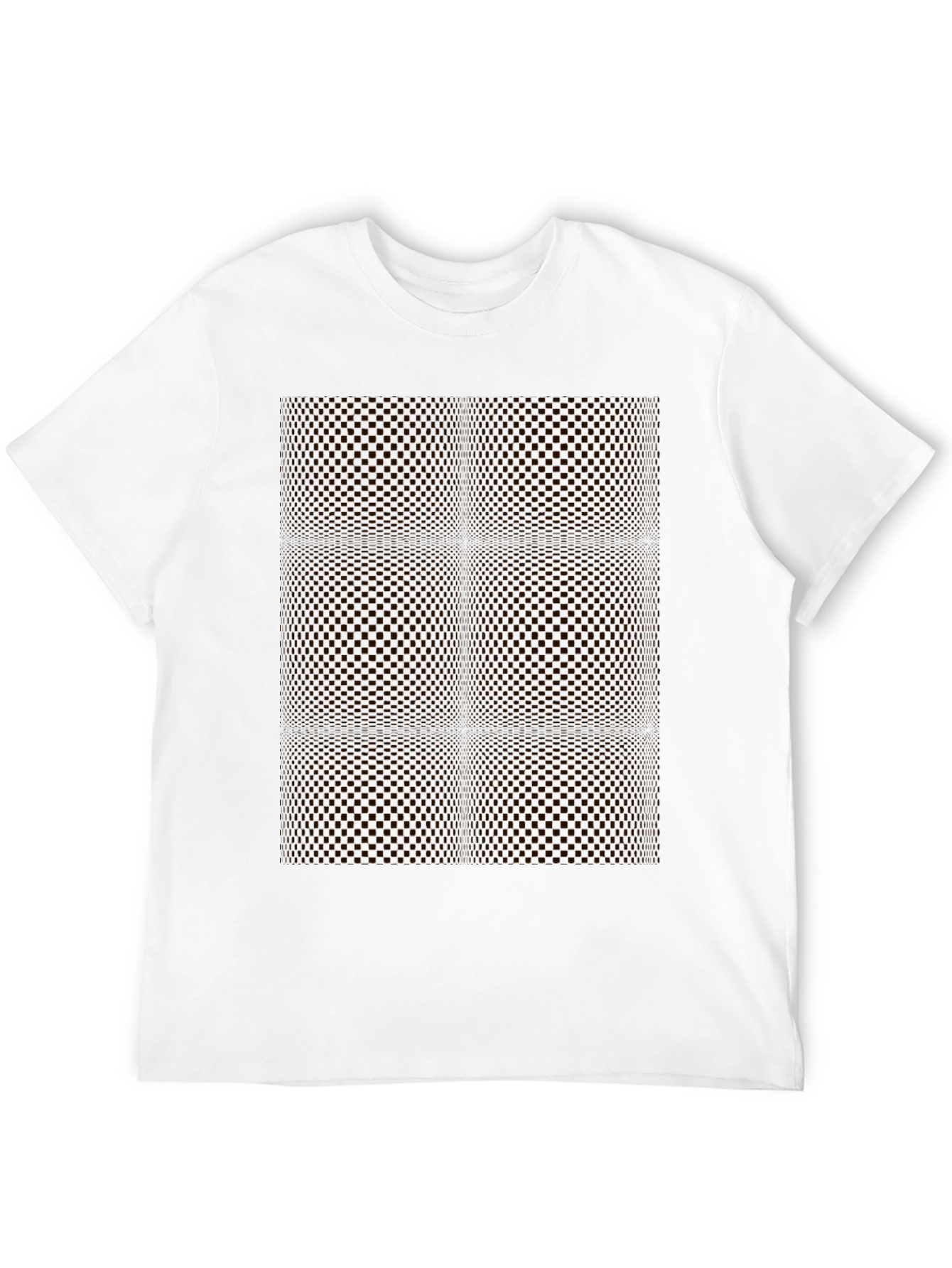 Modern Black Geometric Patterned T-Shirt