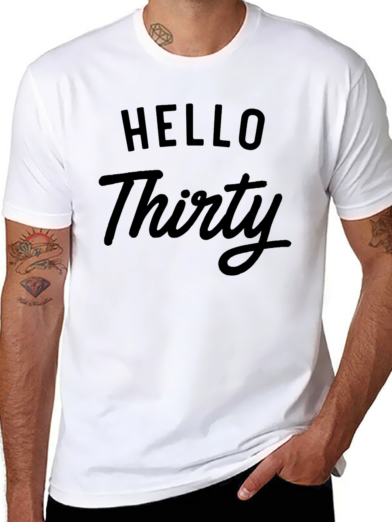 Hello Thirty T-Shirt - Birthday Celebration Tee