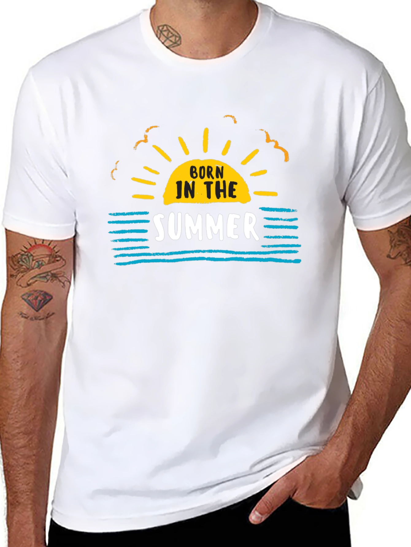 Born In The Summer Graphic T-Shirt