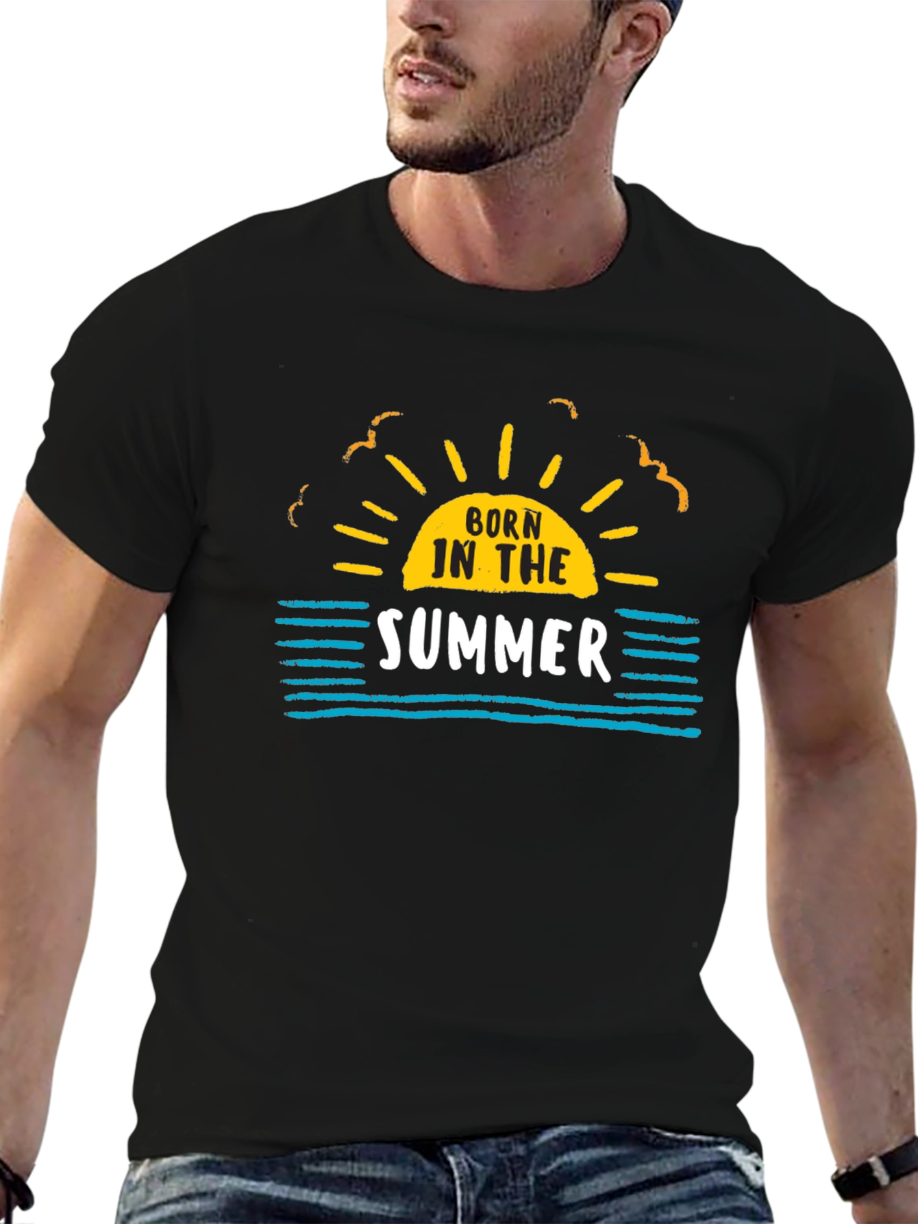 Born In The Summer Graphic T-Shirt