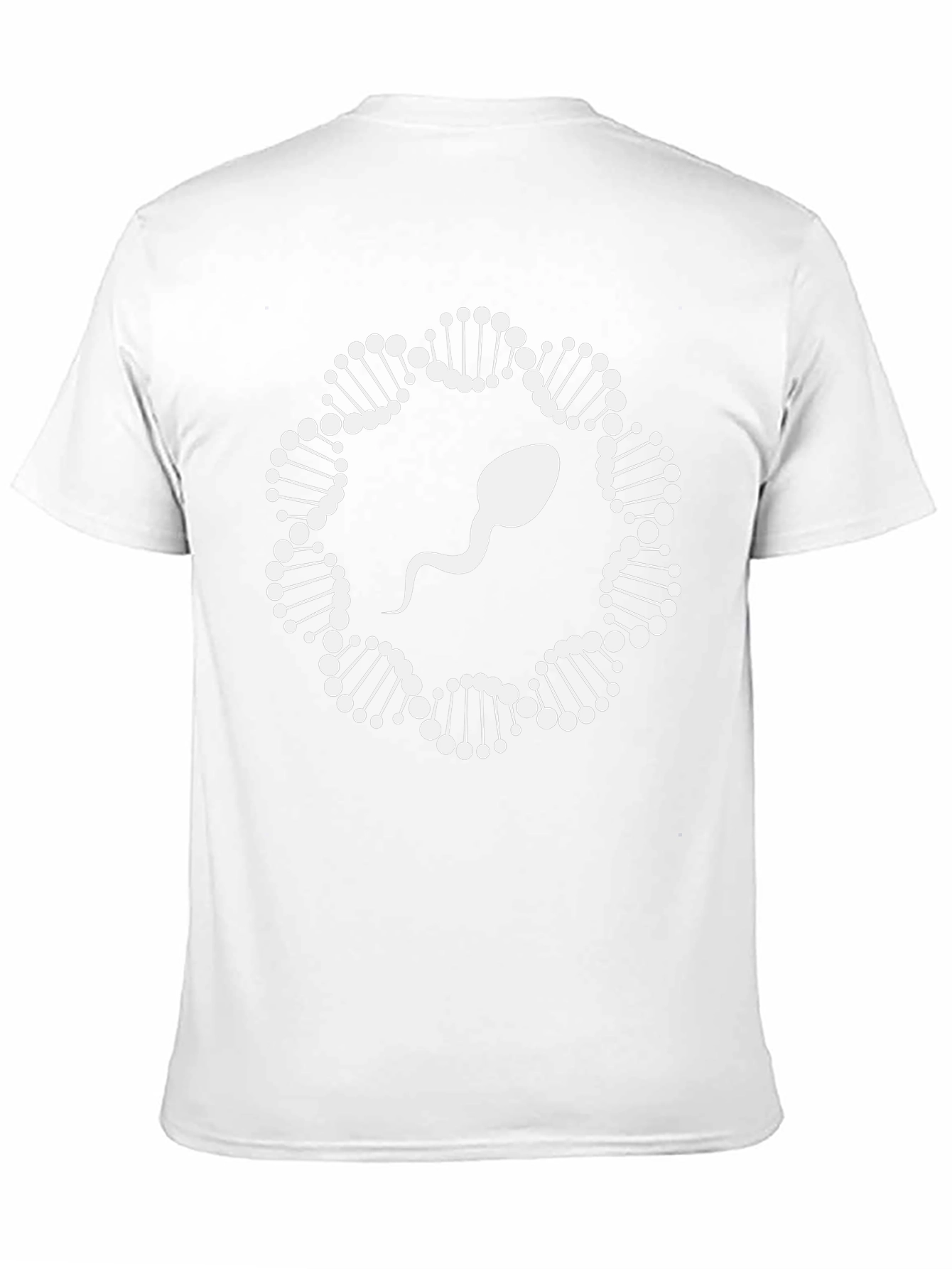 DNA Sperm Graphic Tee - Black Cotton T-Shirt