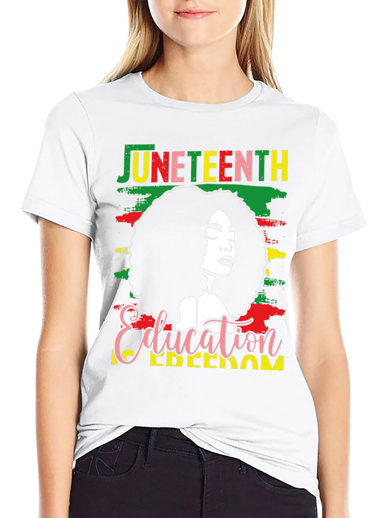 Juneteenth Education Freedom Graphic Tee