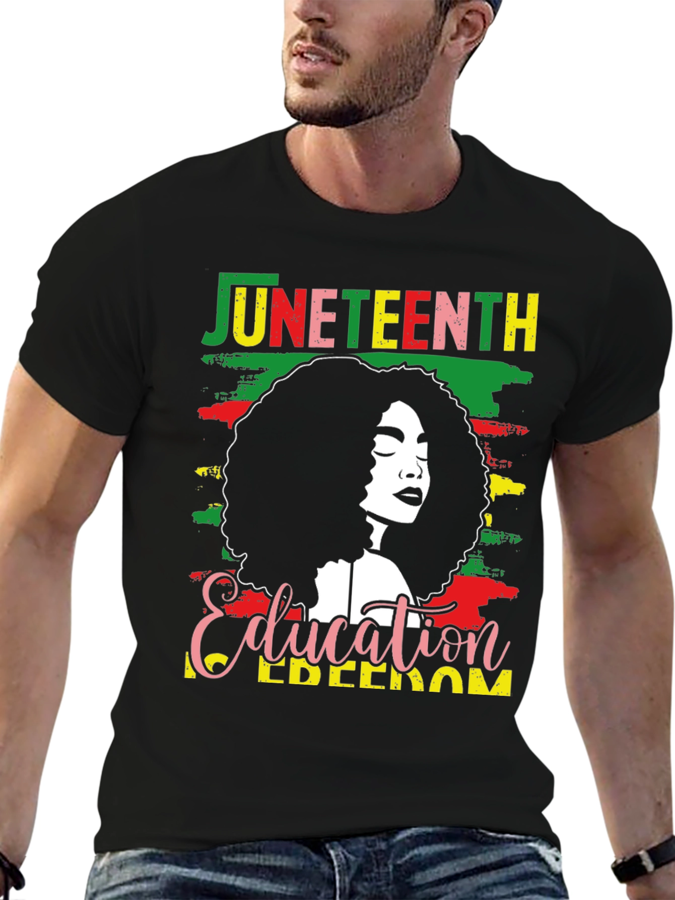 Juneteenth Education Freedom Graphic Tee