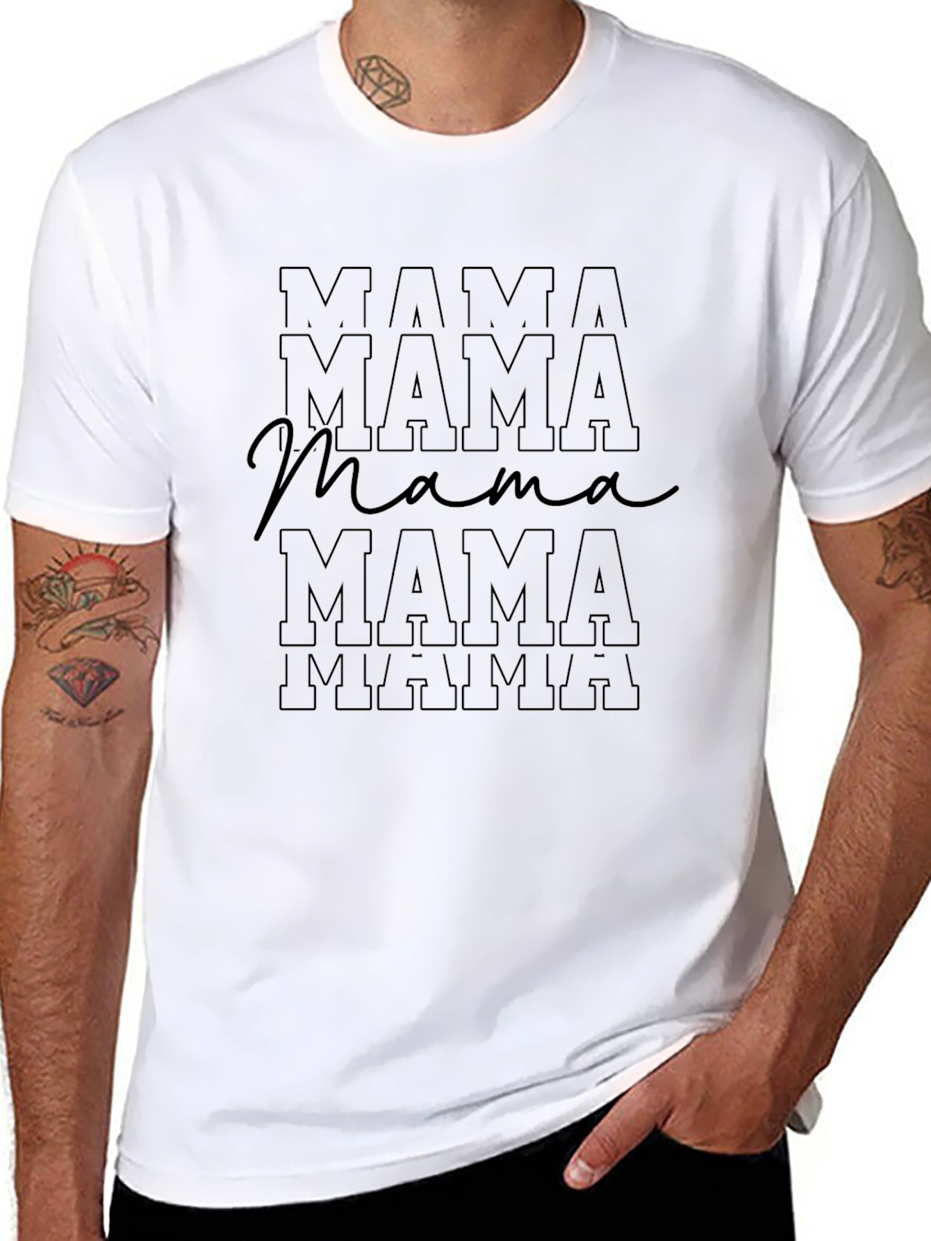 Mama Graphic Print Tee - Stylish Comfort