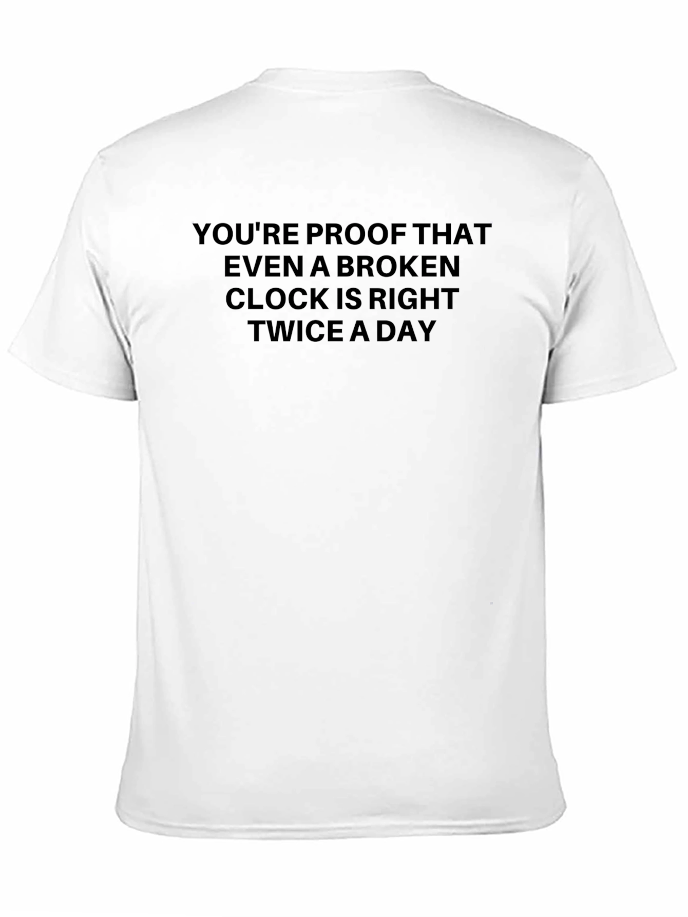 Funny Broken Clock Graphic T-Shirt