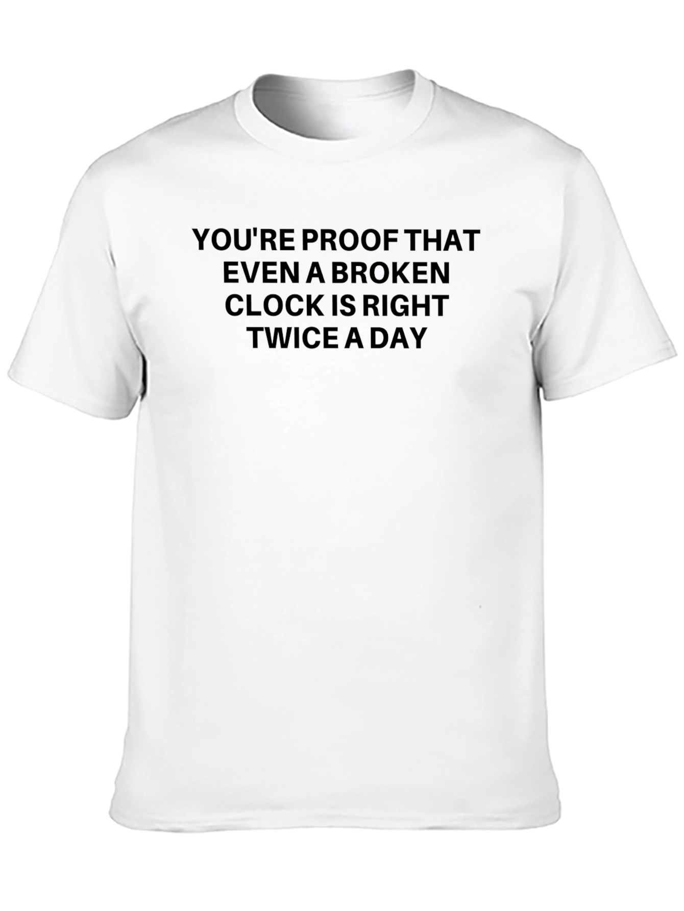 Funny Broken Clock Graphic T-Shirt