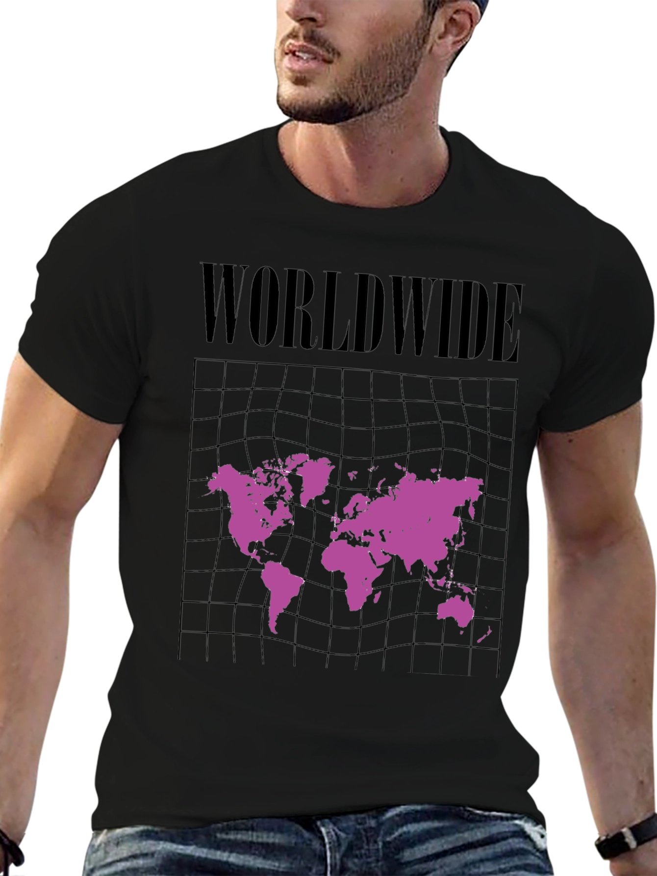 Worldwide Graphic Tee - Black