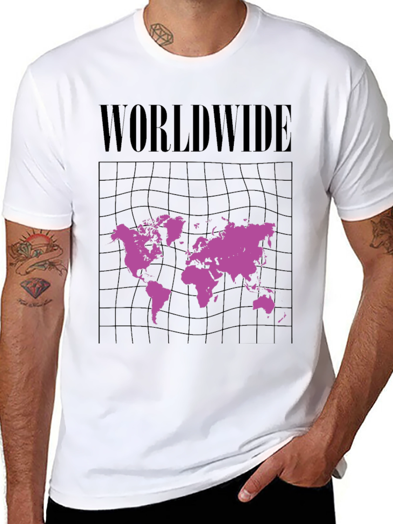 Worldwide Graphic Tee - Black