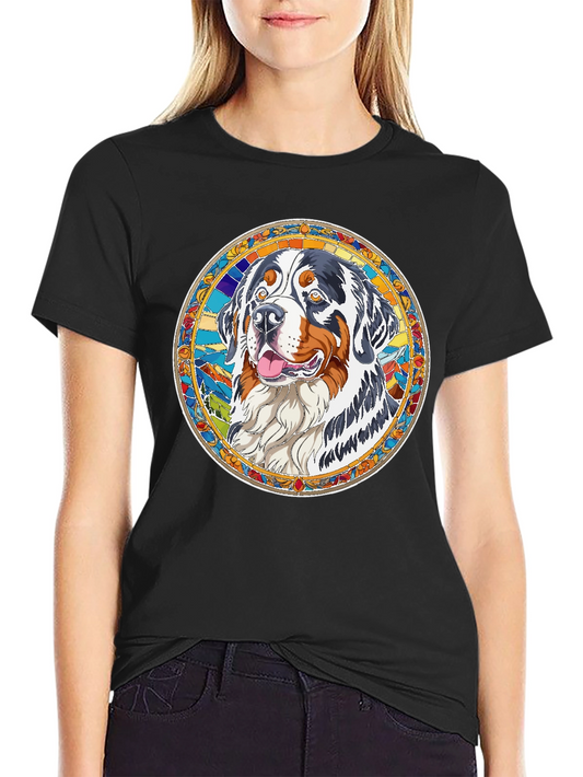 Dog Breed Graphic Tee - Black Cotton Shirt