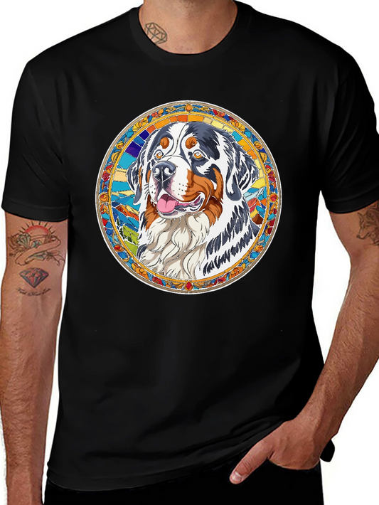 Dog Breed Graphic Tee - Black Cotton Shirt