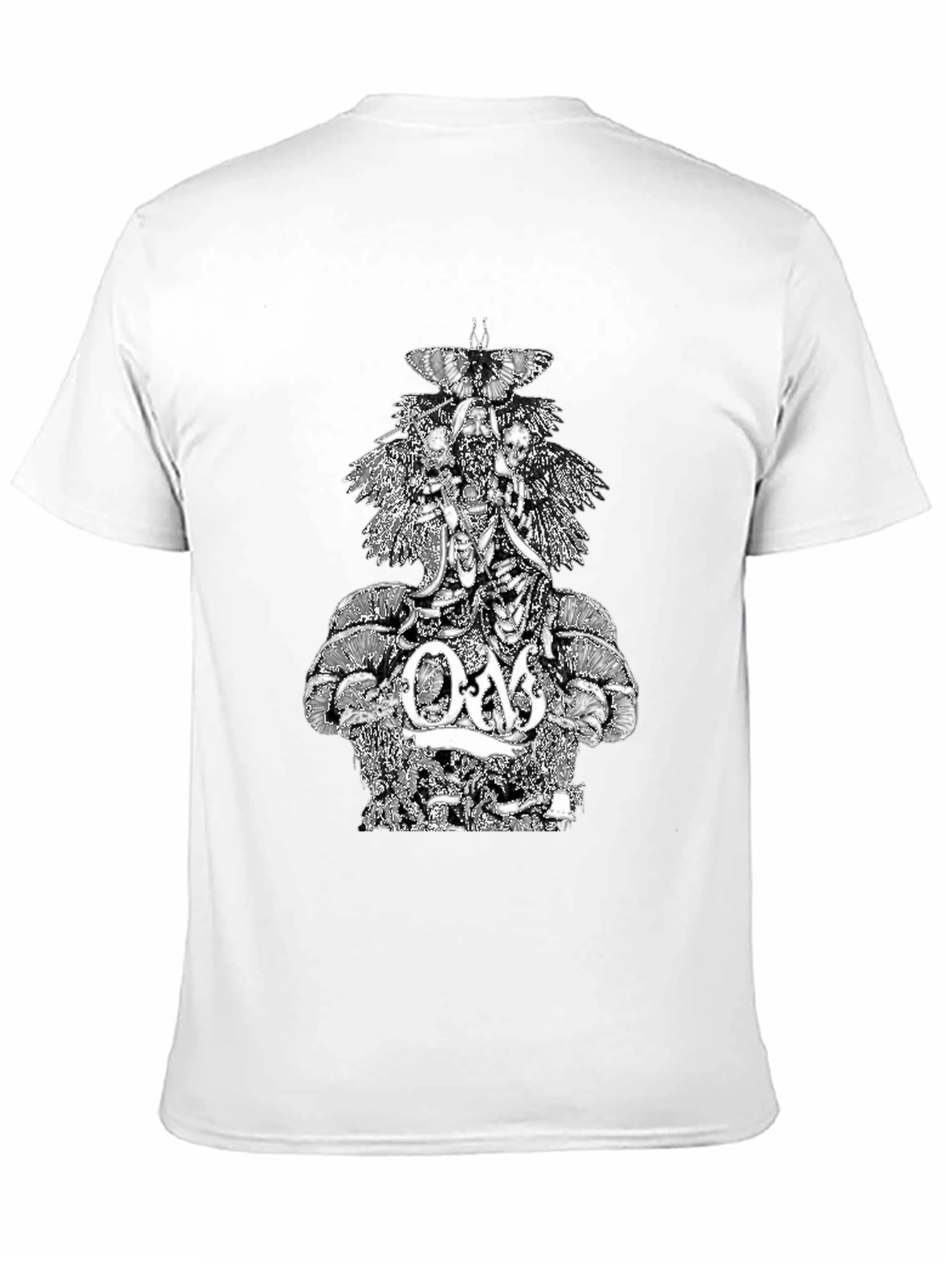 Om Band Graphic Tee - Black Cotton T-Shirt