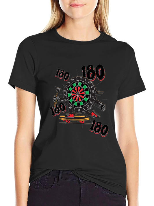 Darts 180 Black Graphic Tee