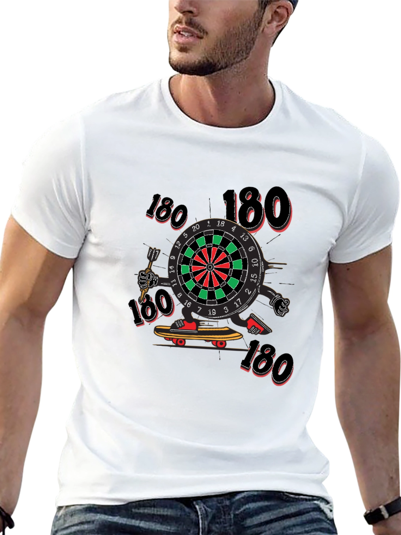 Darts 180 Black Graphic Tee