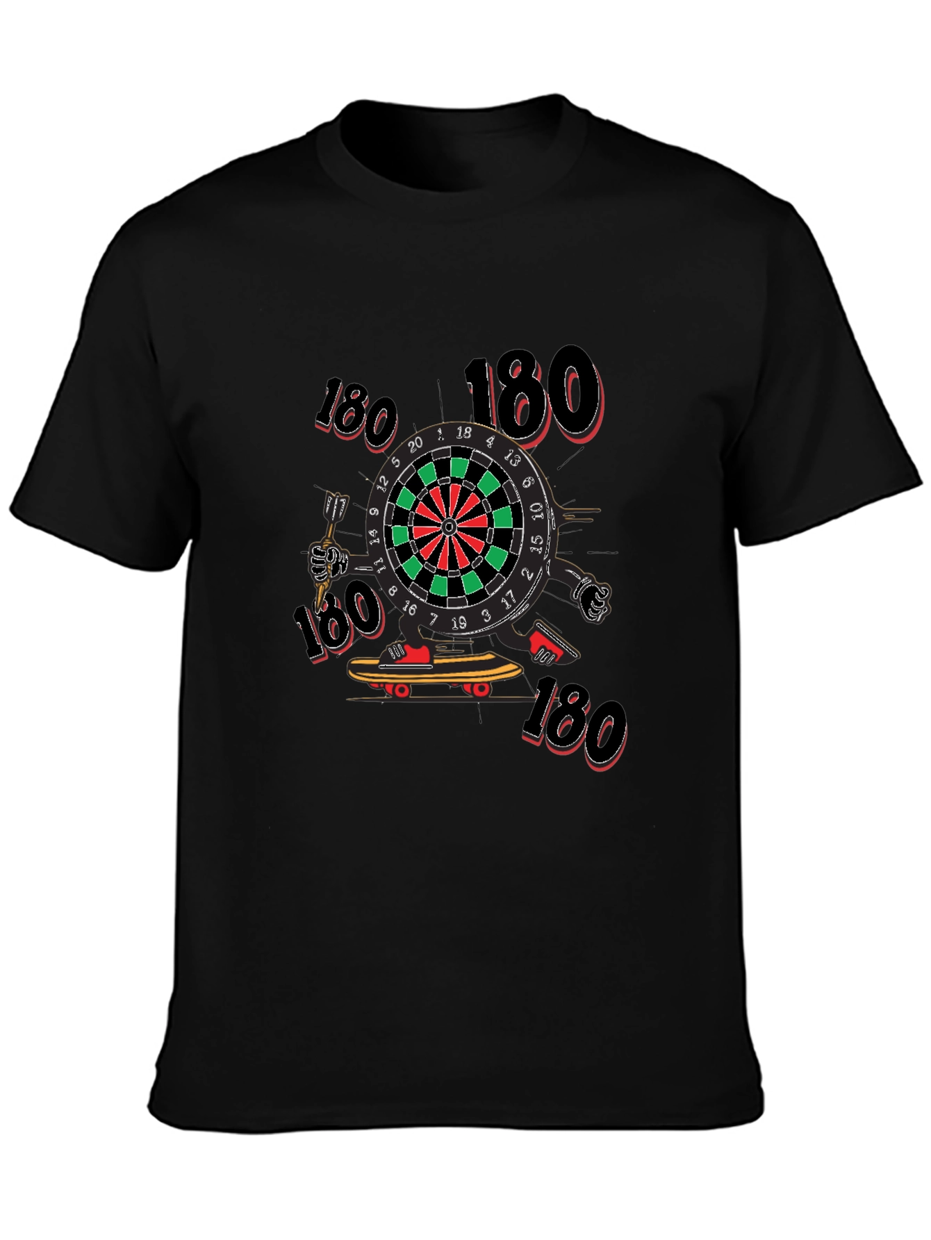 Darts 180 Black Graphic Tee