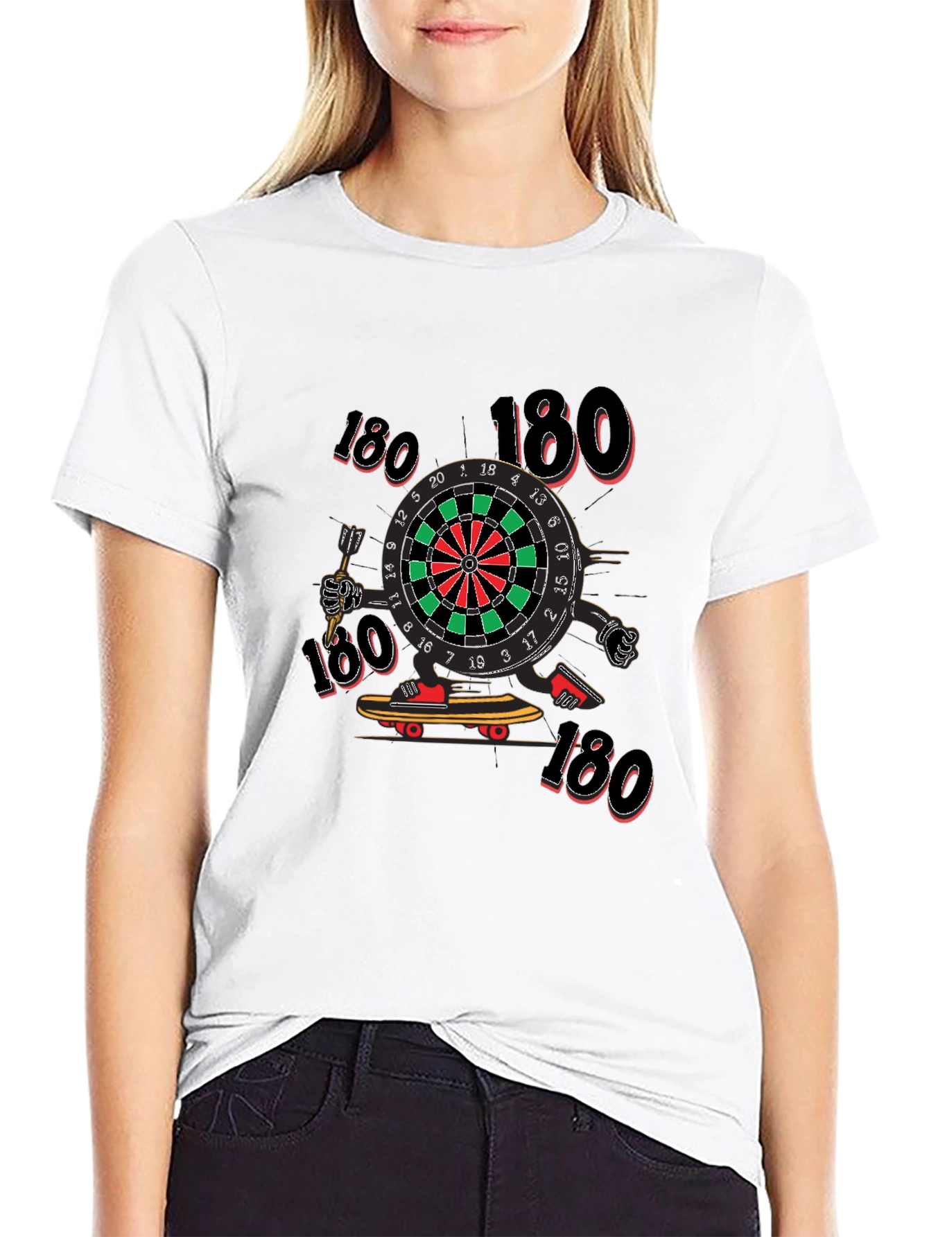 Darts 180 Black Graphic Tee