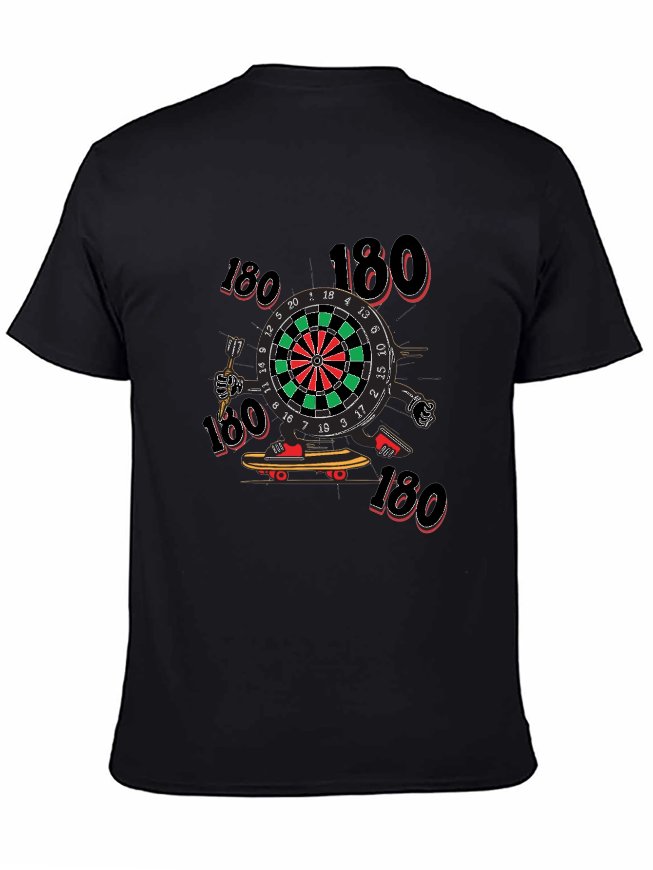 Darts 180 Black Graphic Tee