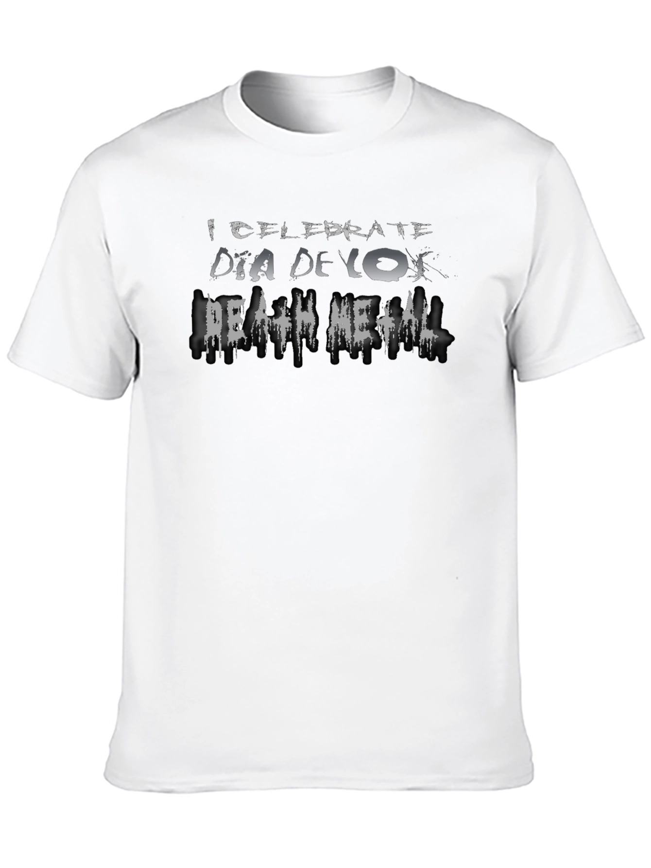 I Celebrate Dia De Los Death Metal Black T-Shirt