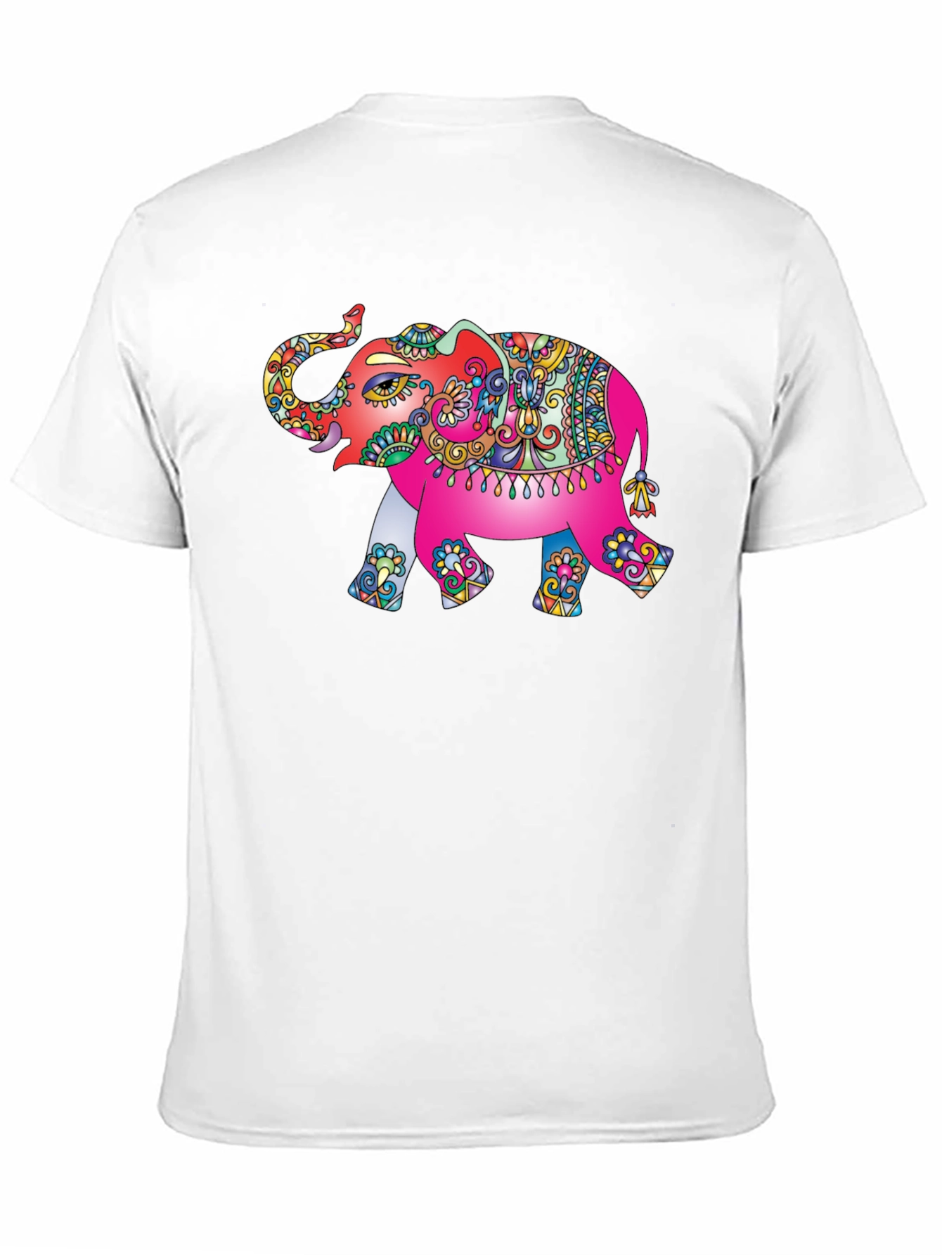 Elephant Graphic Tee - Black Casual T-Shirt