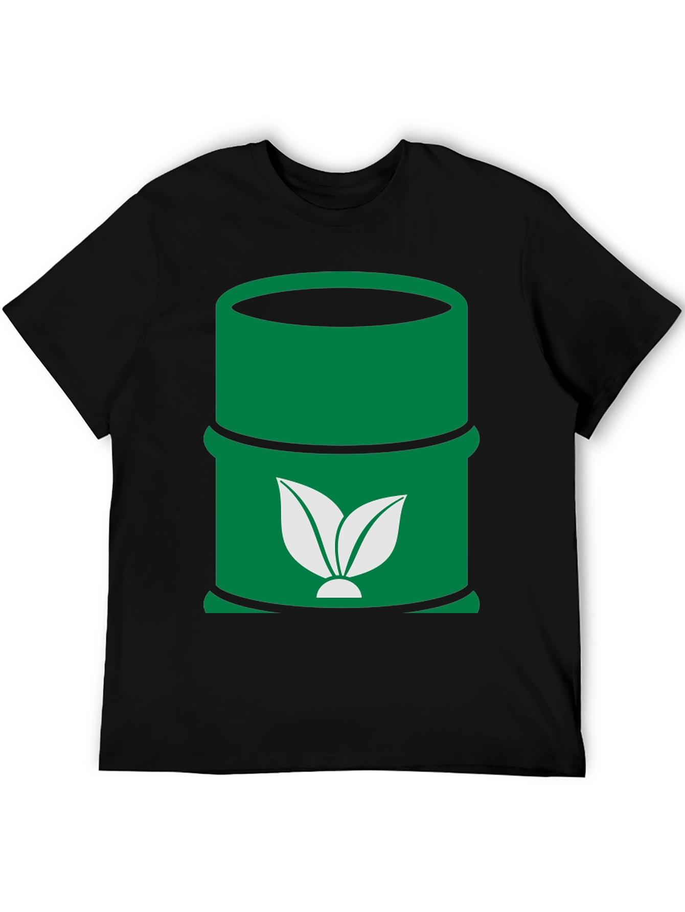 Eco-Friendly Green Barrel Graphic Tee