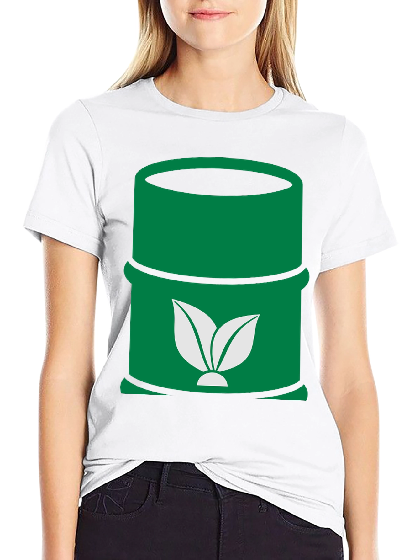 Eco-Friendly Green Barrel Graphic Tee