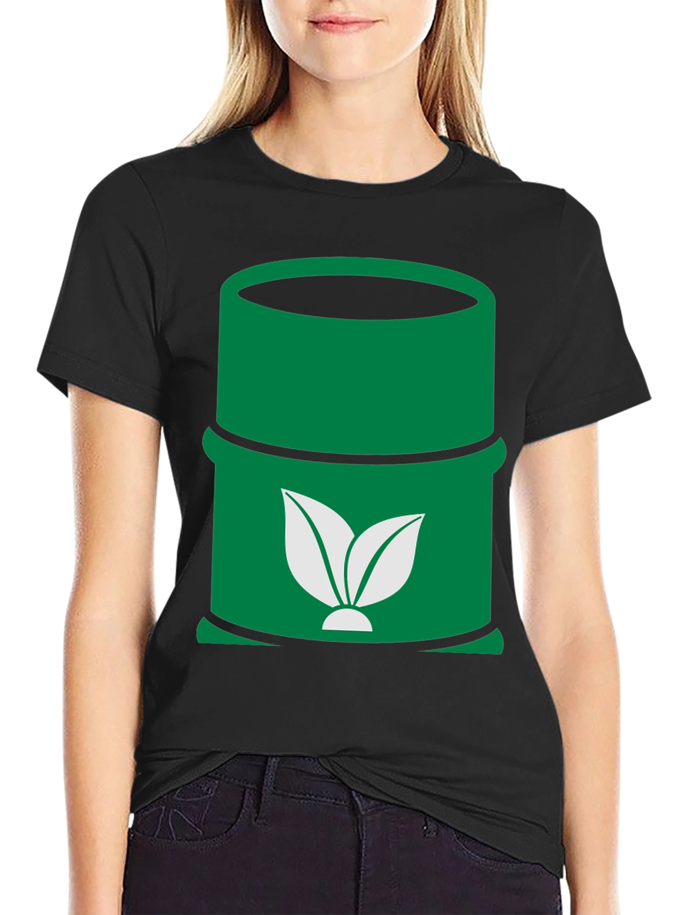 Eco-Friendly Green Barrel Graphic Tee
