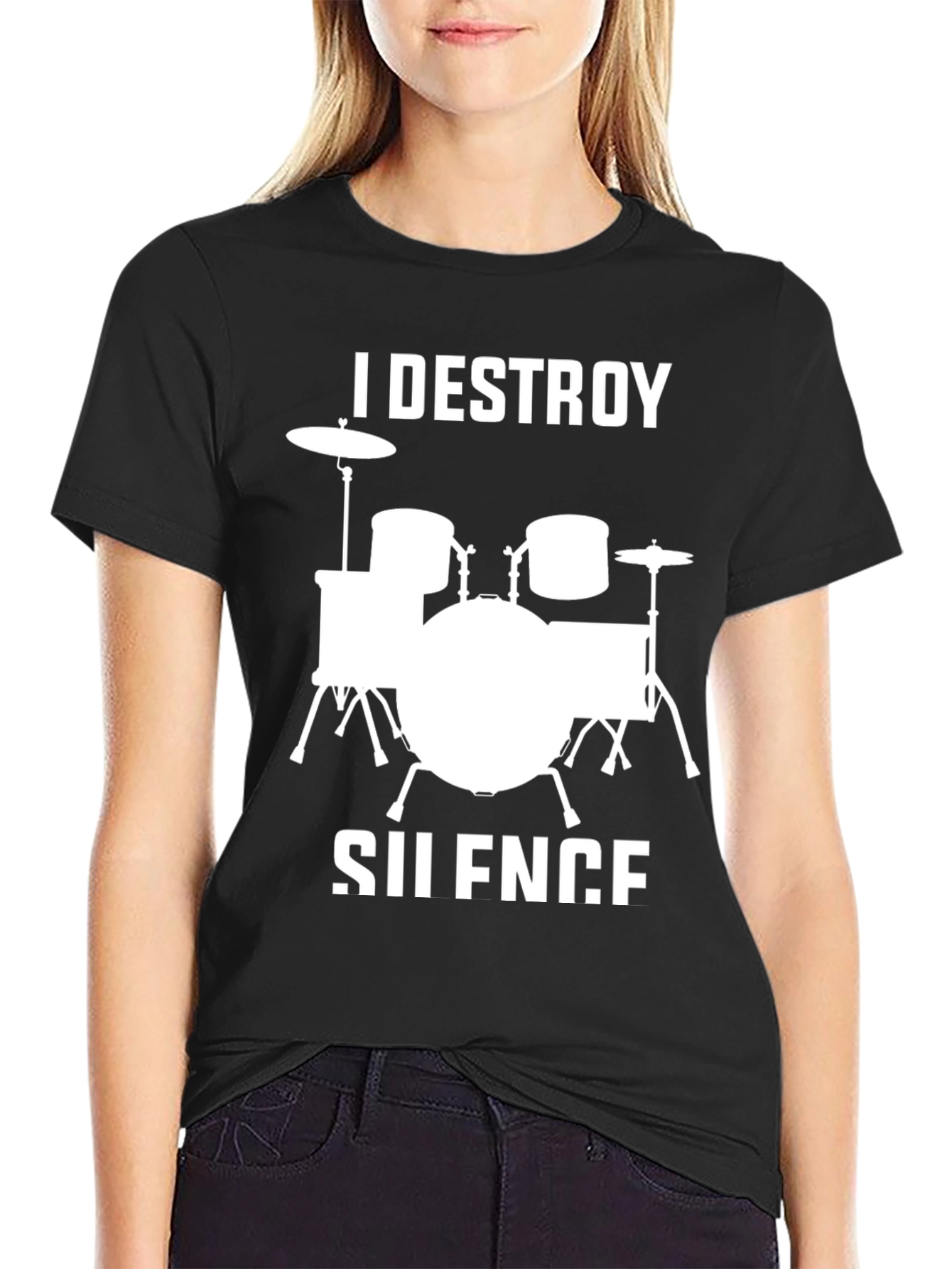 I Destroy Silence Drummer T-Shirt