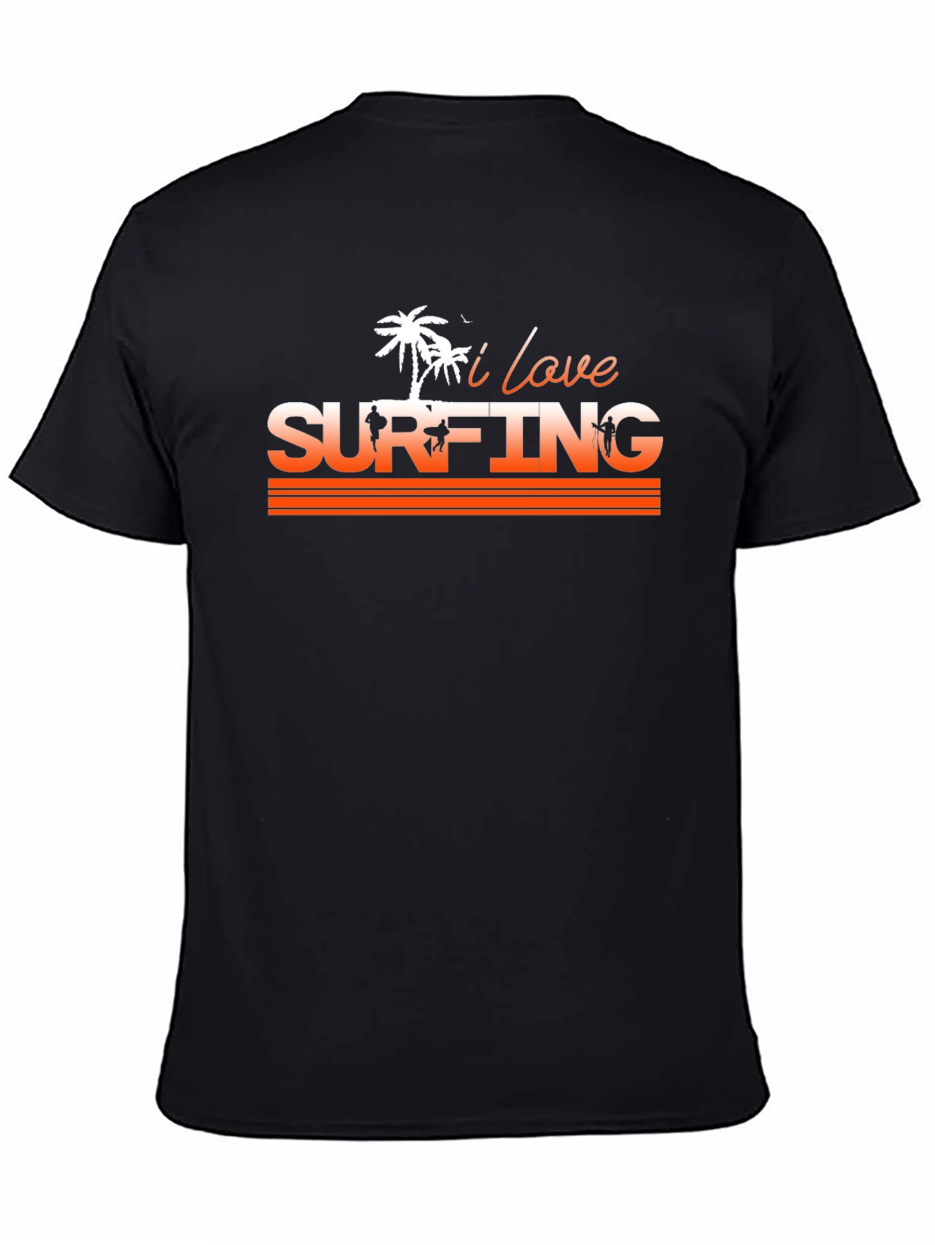 I Love Surfing Graphic T-Shirt - Cool Summer Tee