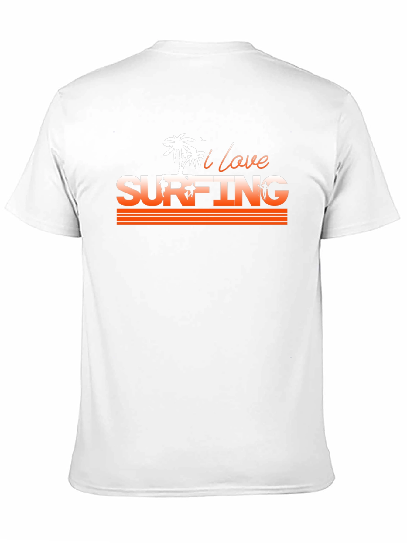 I Love Surfing Graphic T-Shirt - Cool Summer Tee