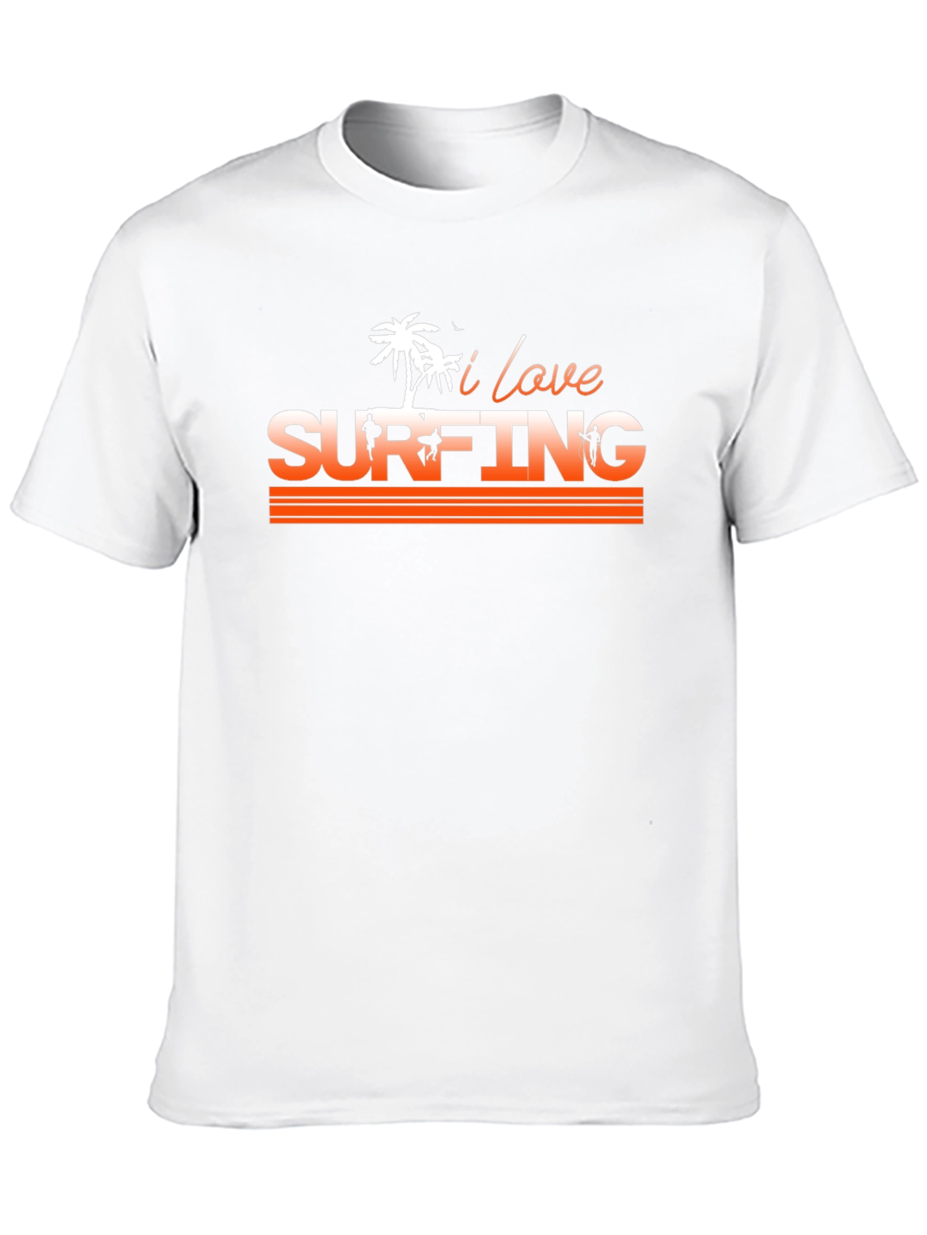 I Love Surfing Graphic T-Shirt - Cool Summer Tee