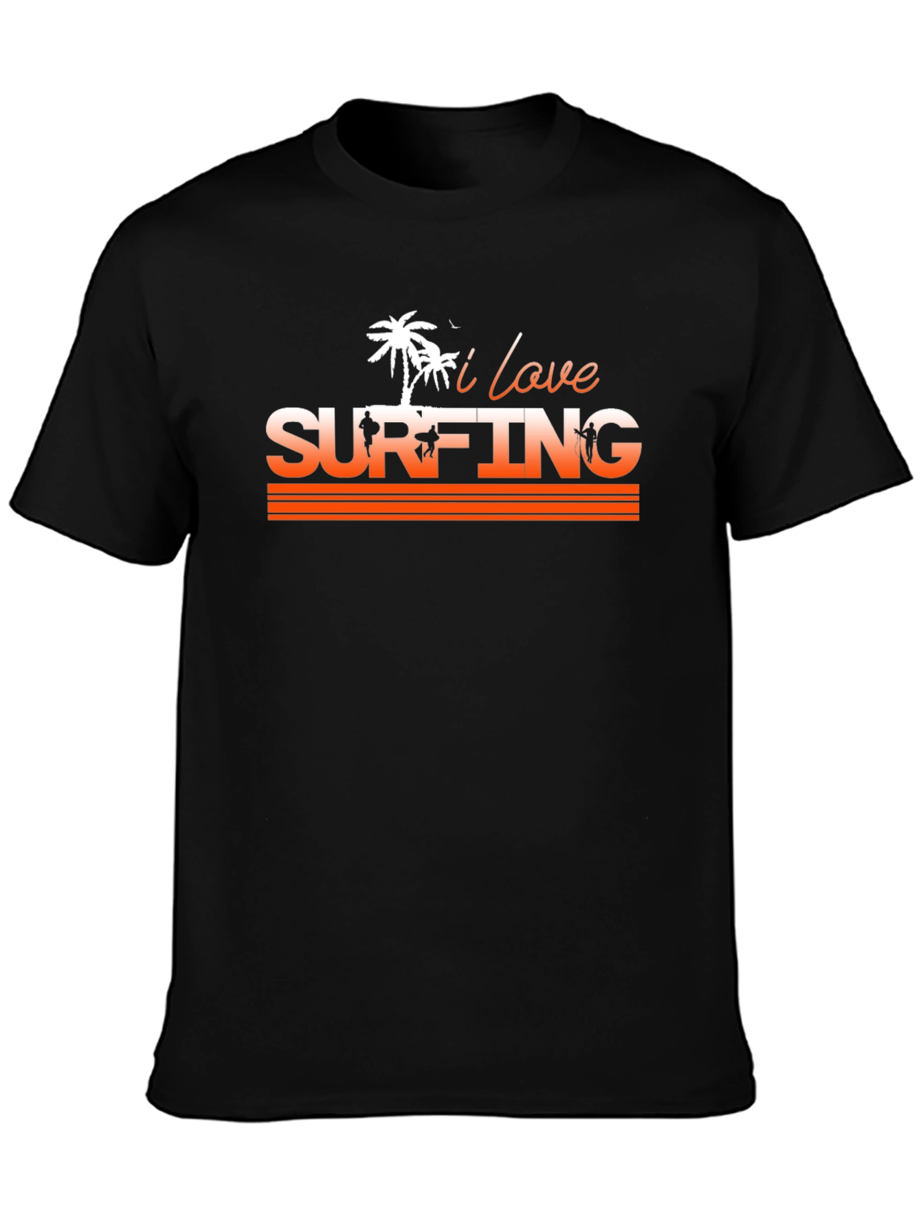 I Love Surfing Graphic T-Shirt - Cool Summer Tee
