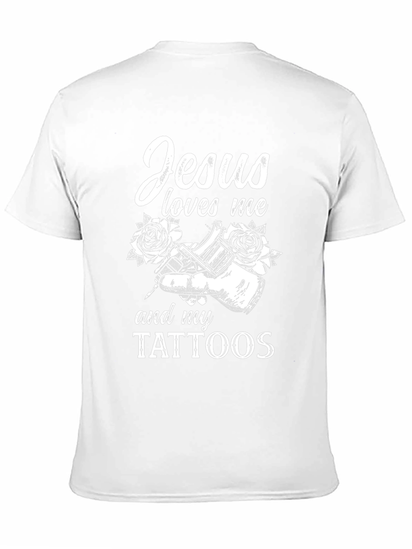 Jesus Loves Me and My Tattoos Graphic Tee