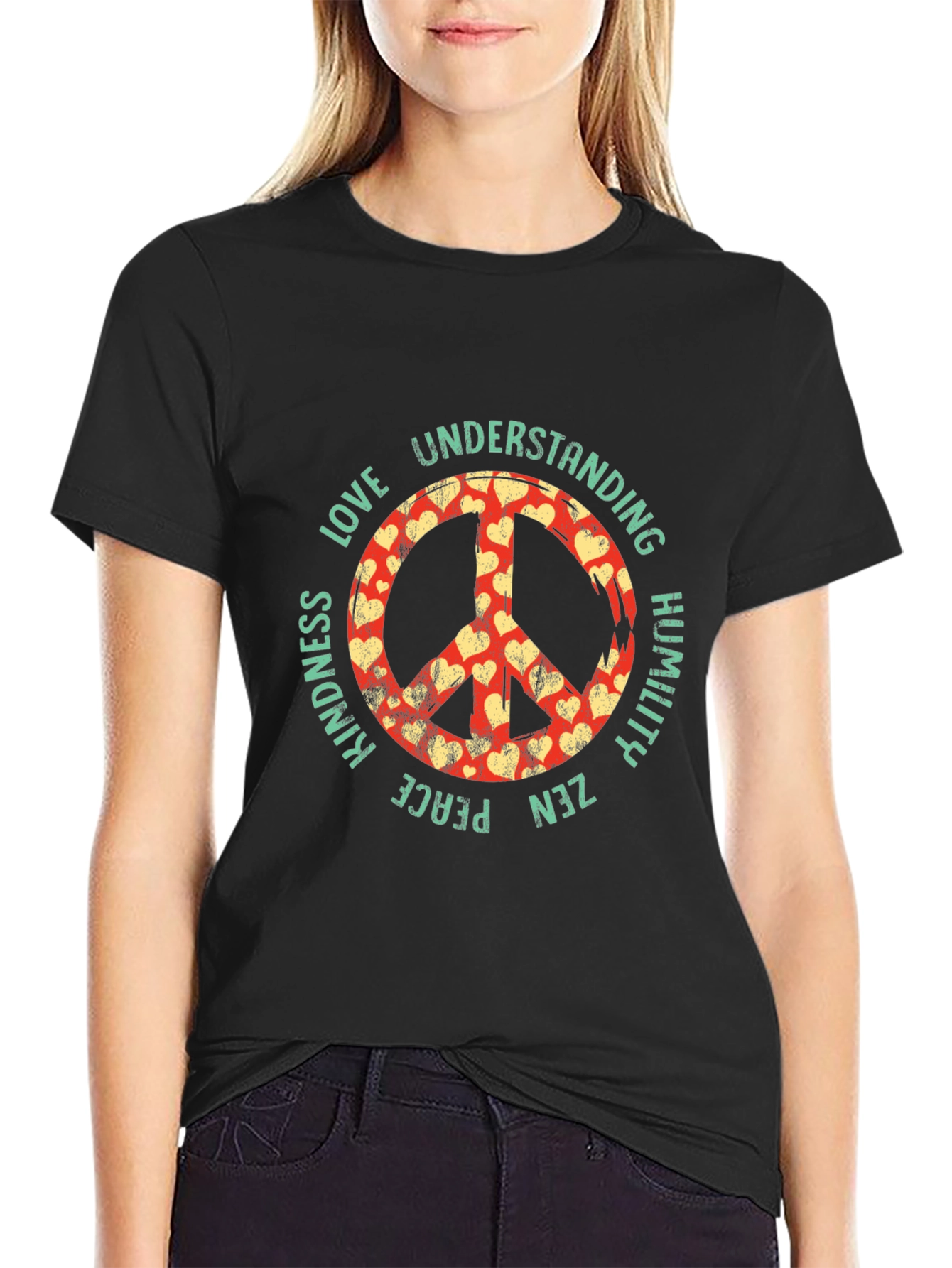 Peace Sign T-Shirt Love Understanding Kindness