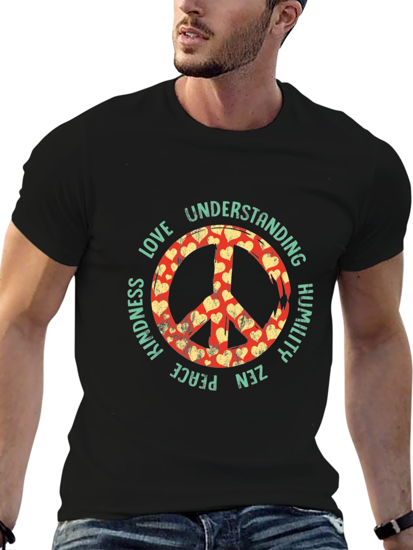 Peace Sign T-Shirt Love Understanding Kindness